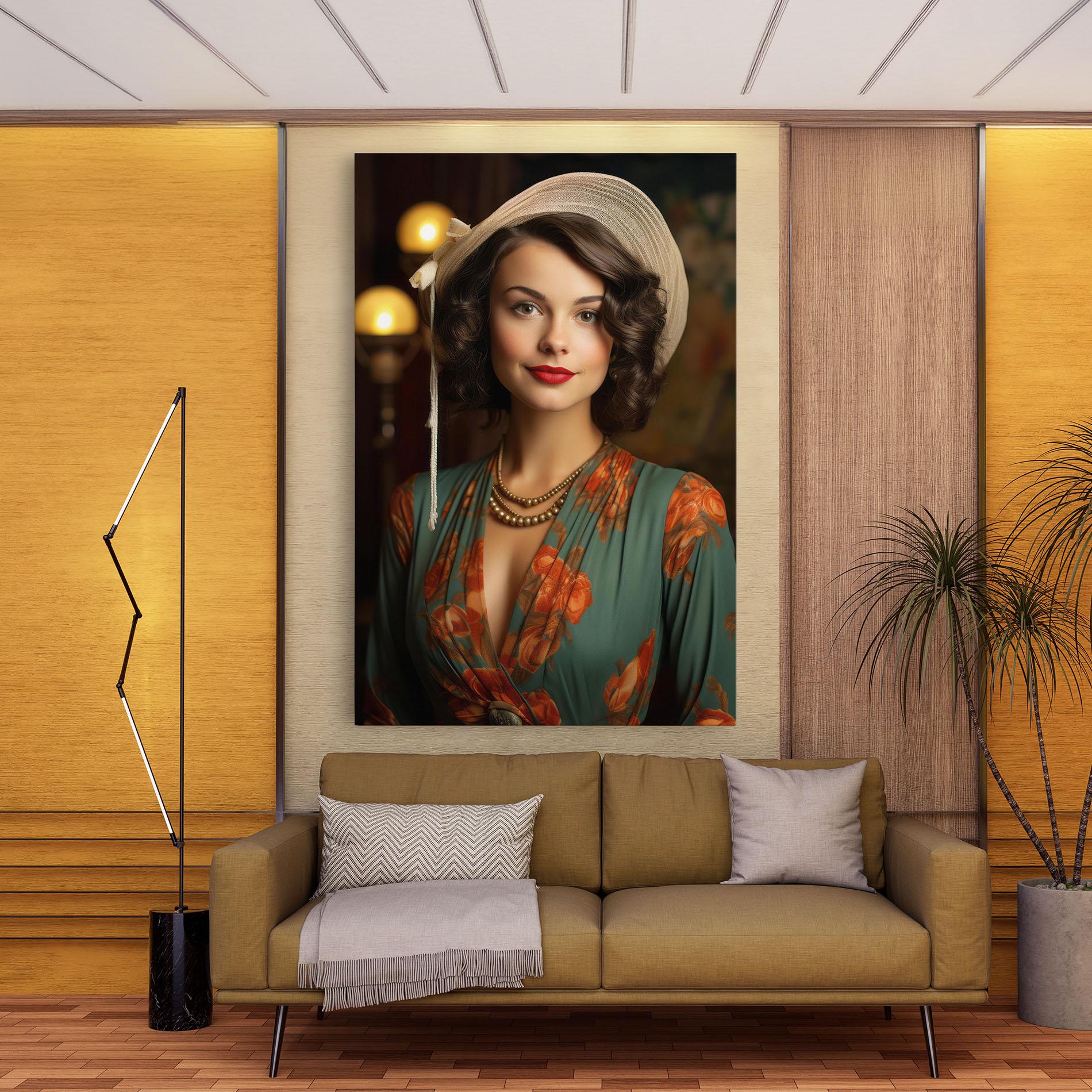 Obraz na Płótnie Green Orange Blouse mockup 9