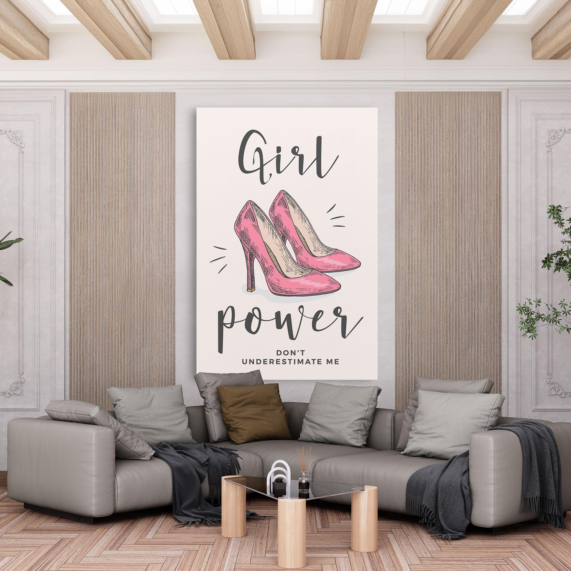 Obraz na Płótnie Girl Power mockup 6
