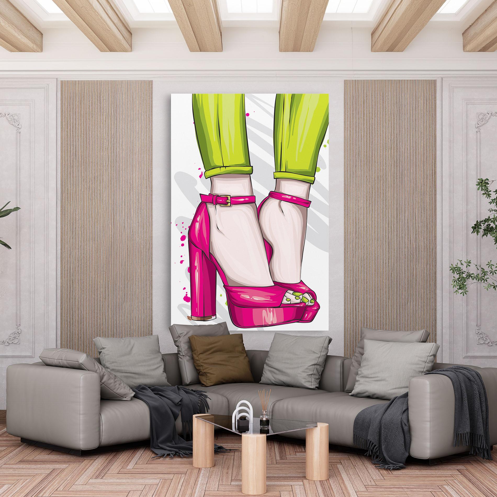 Obraz na Płótnie Green Nails mockup 6