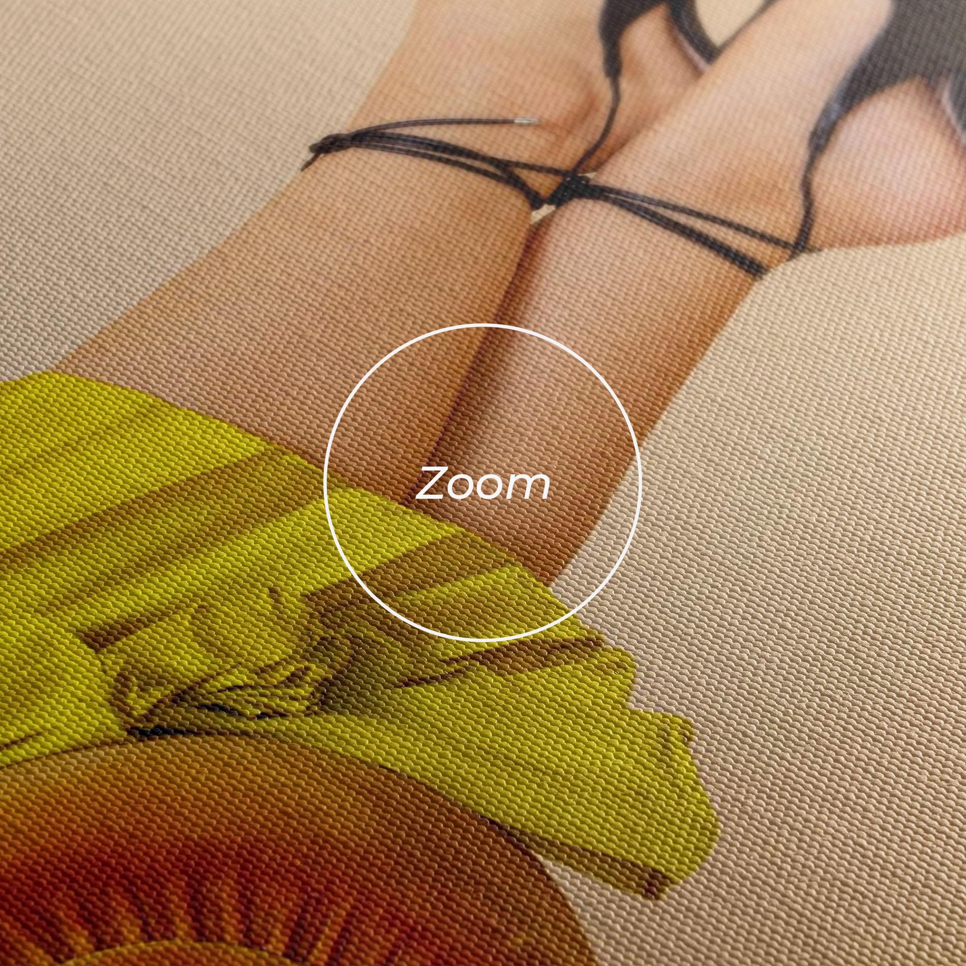 Obraz na Płótnie Black Heals On Cream mockup 3