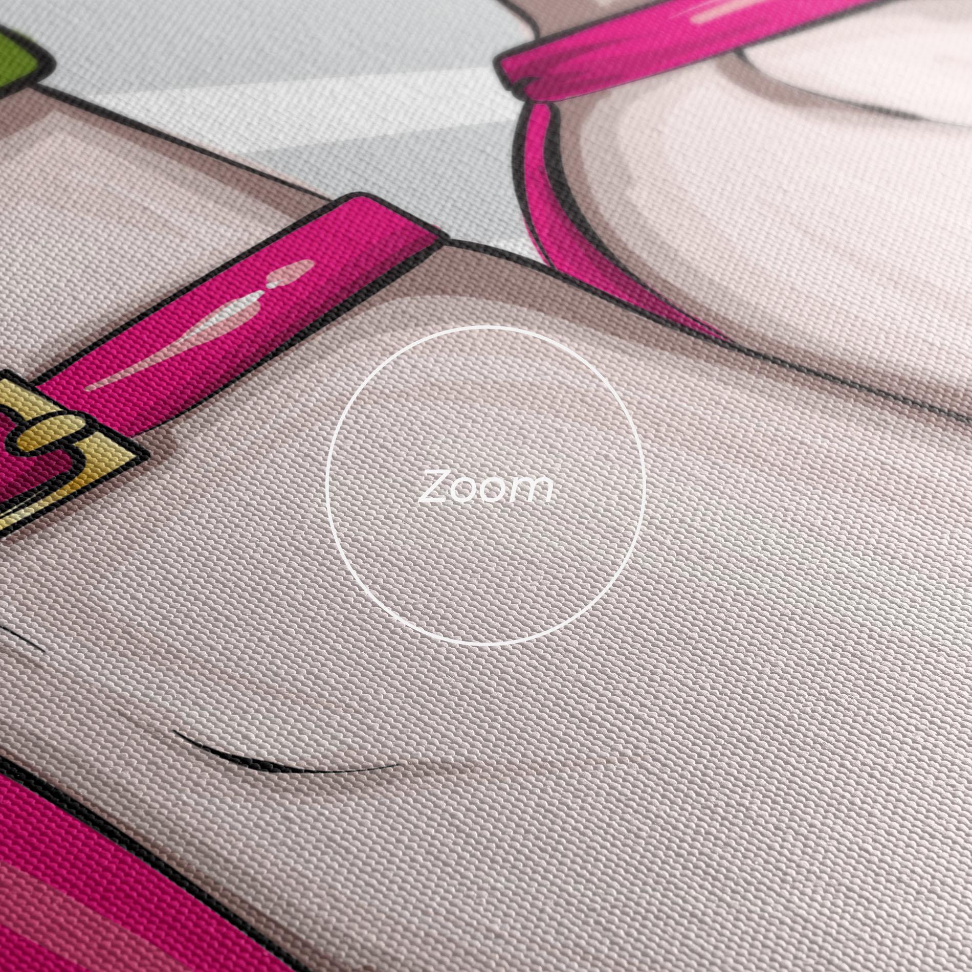 Obraz na Płótnie Green Nails mockup 3