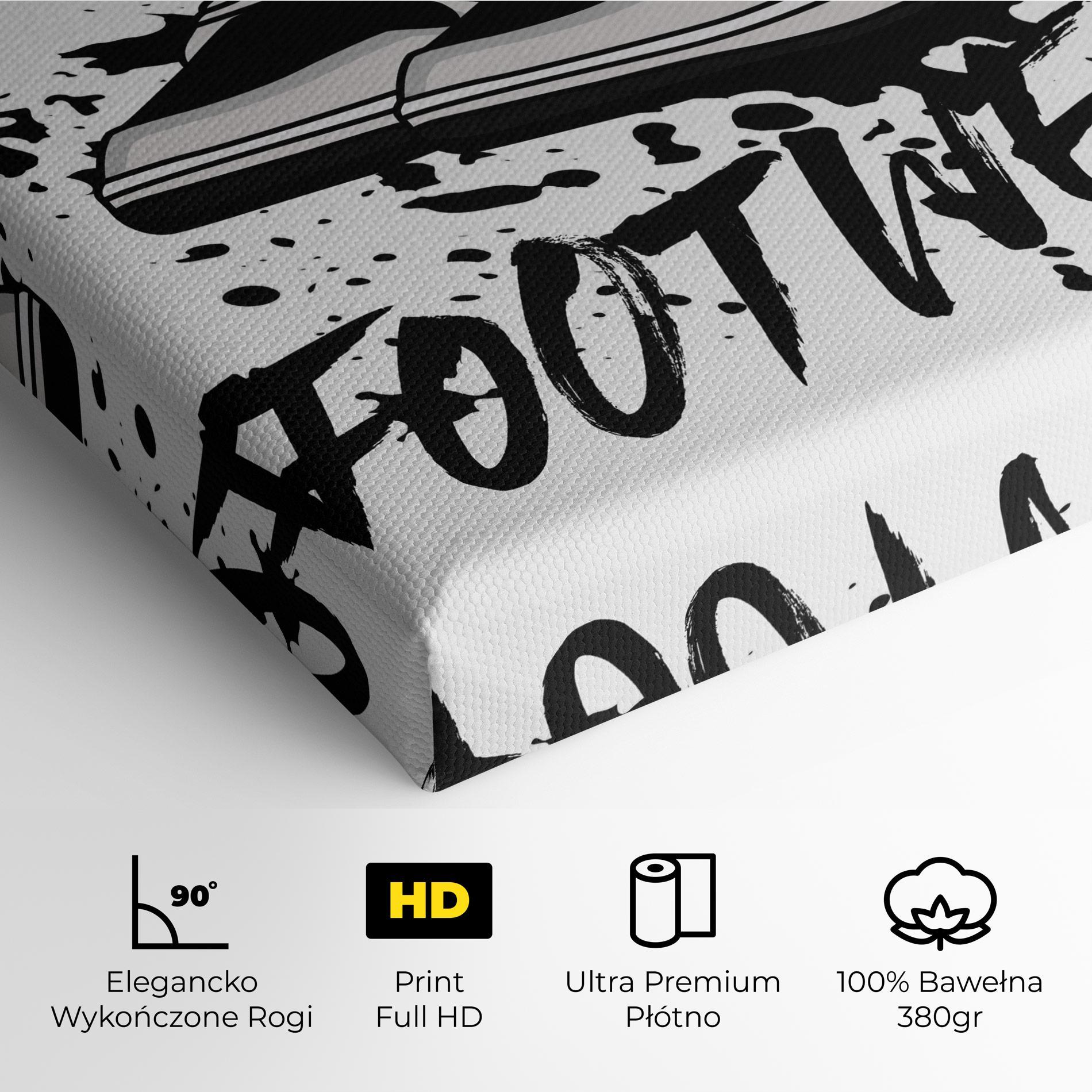 Obraz na Płótnie Black Footwear mockup 4