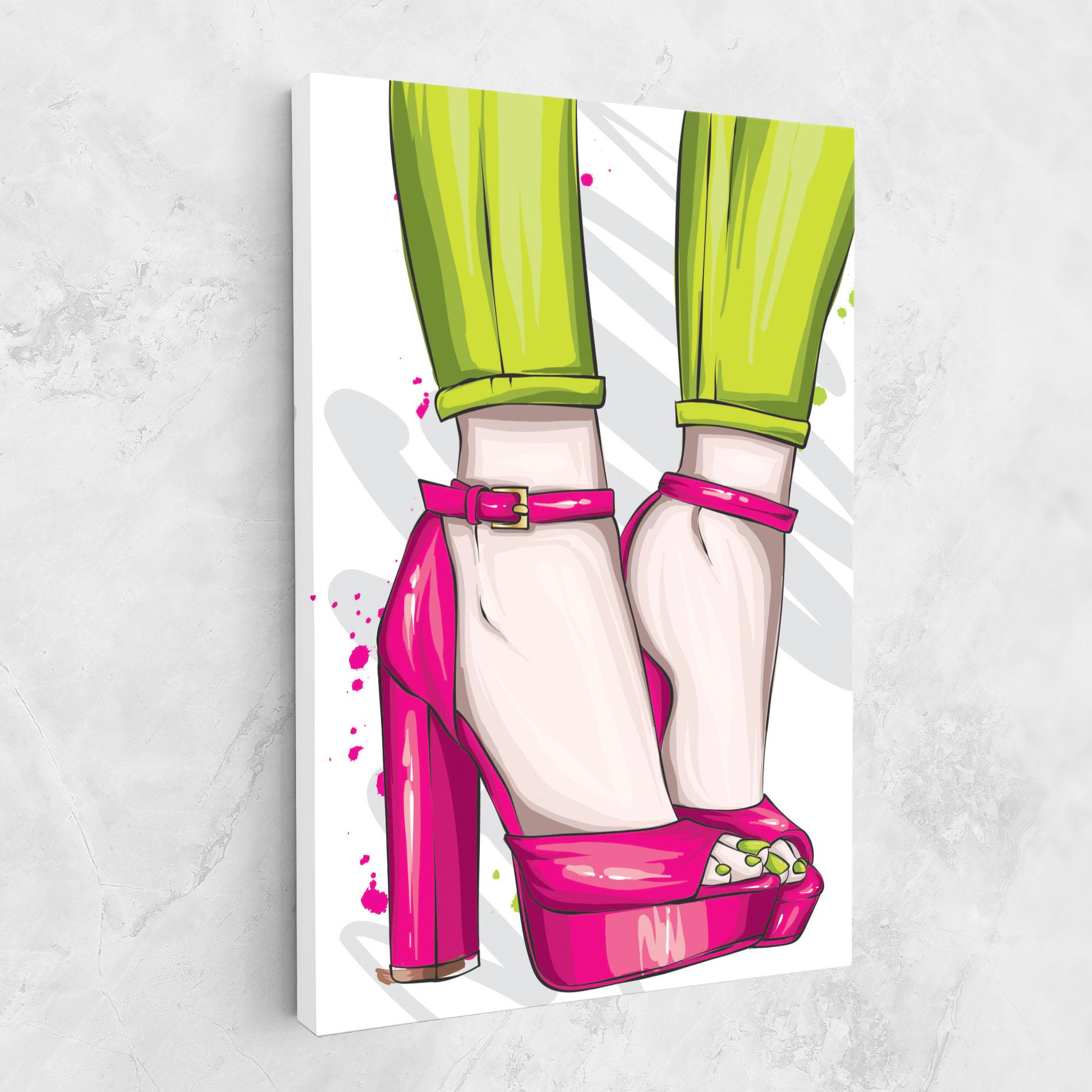 Obraz na Płótnie Green Nails mockup 1