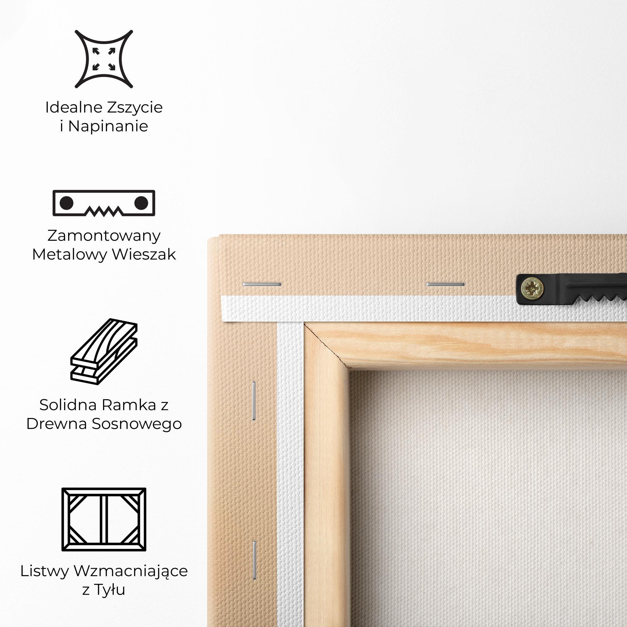 Obraz na Płótnie Black Heals On Cream mockup 5