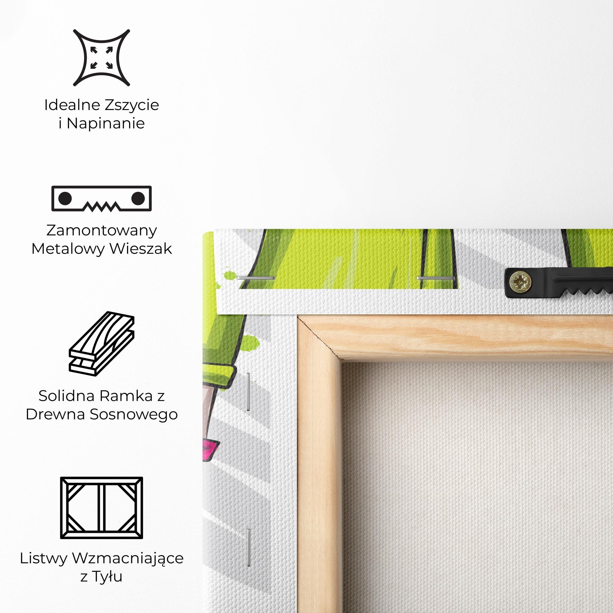 Obraz na Płótnie Green Nails mockup 5