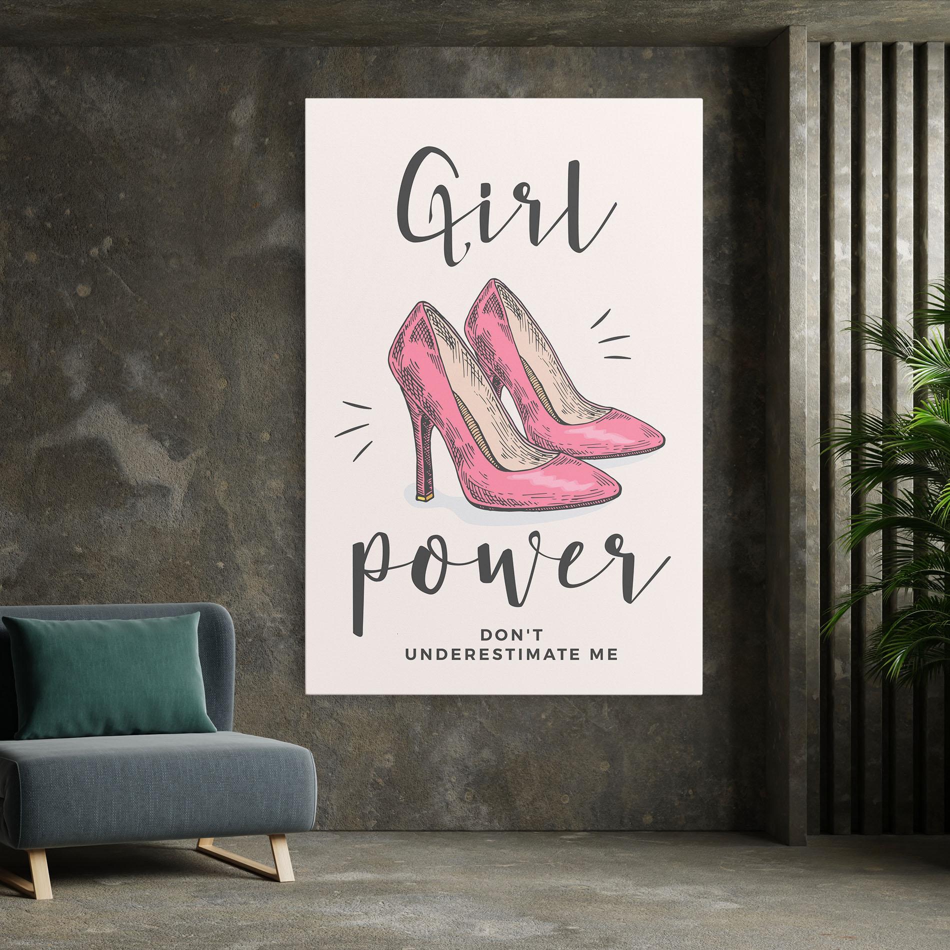 Obraz na Płótnie Girl Power mockup 7