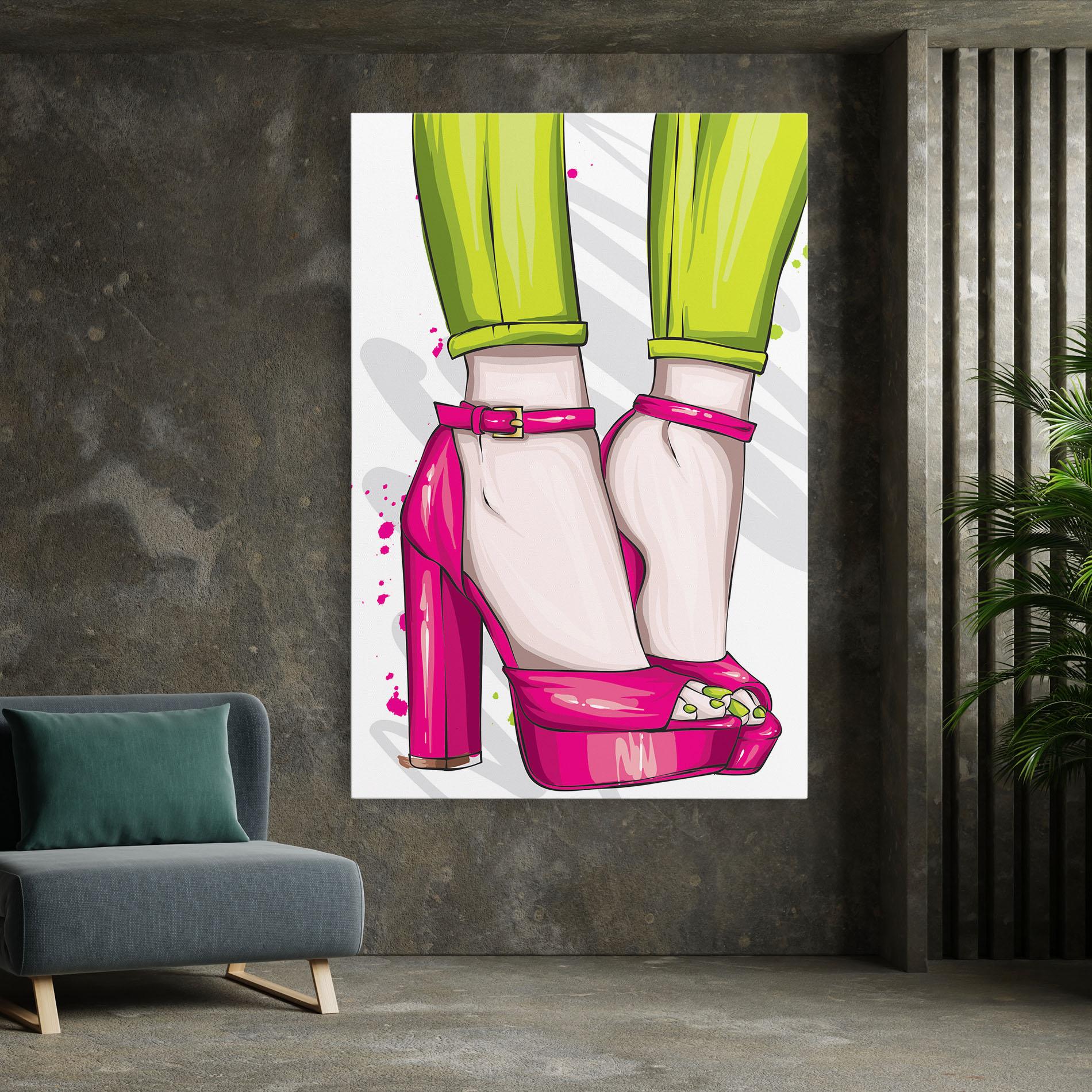 Obraz na Płótnie Green Nails mockup 7