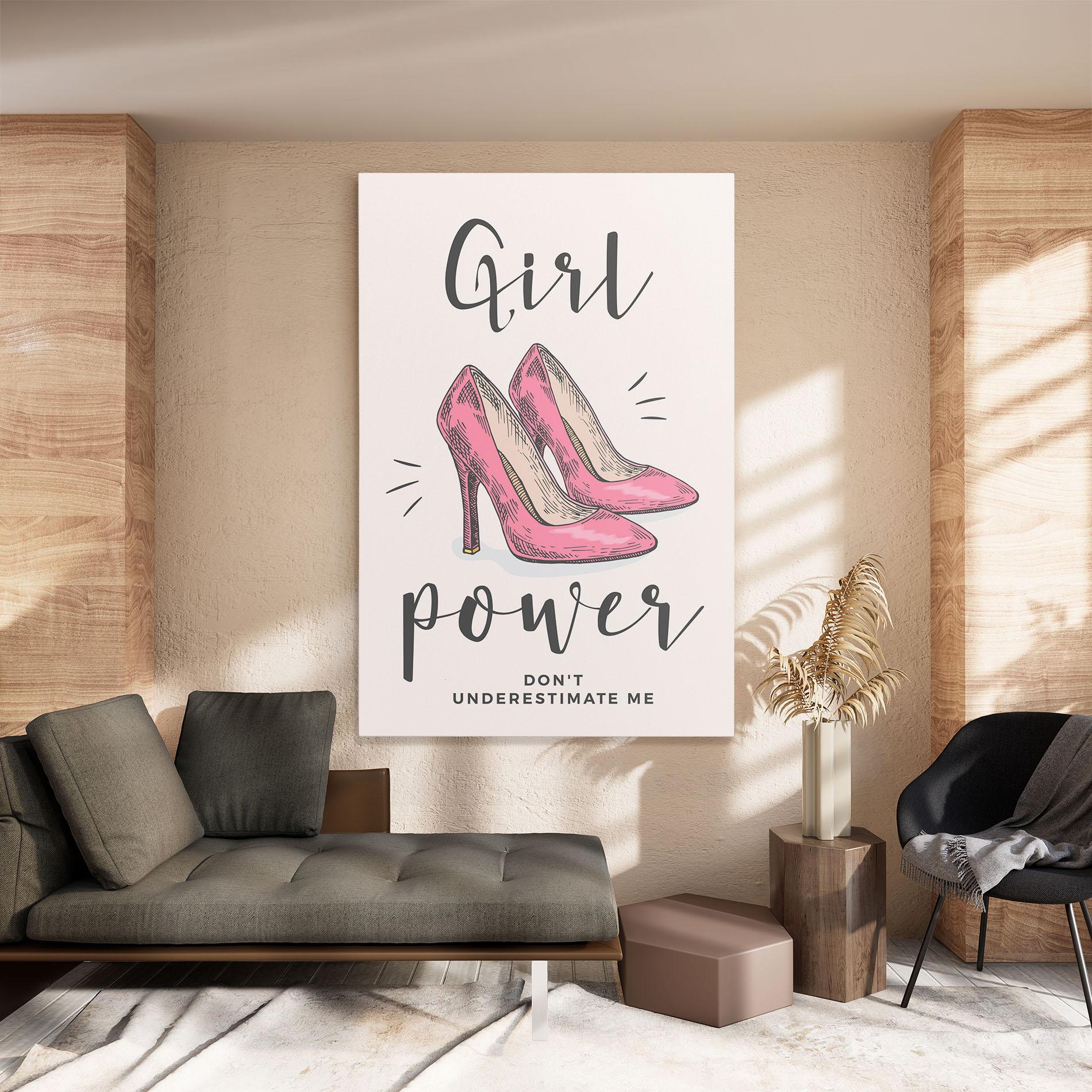 Obraz na Płótnie Girl Power mockup 8