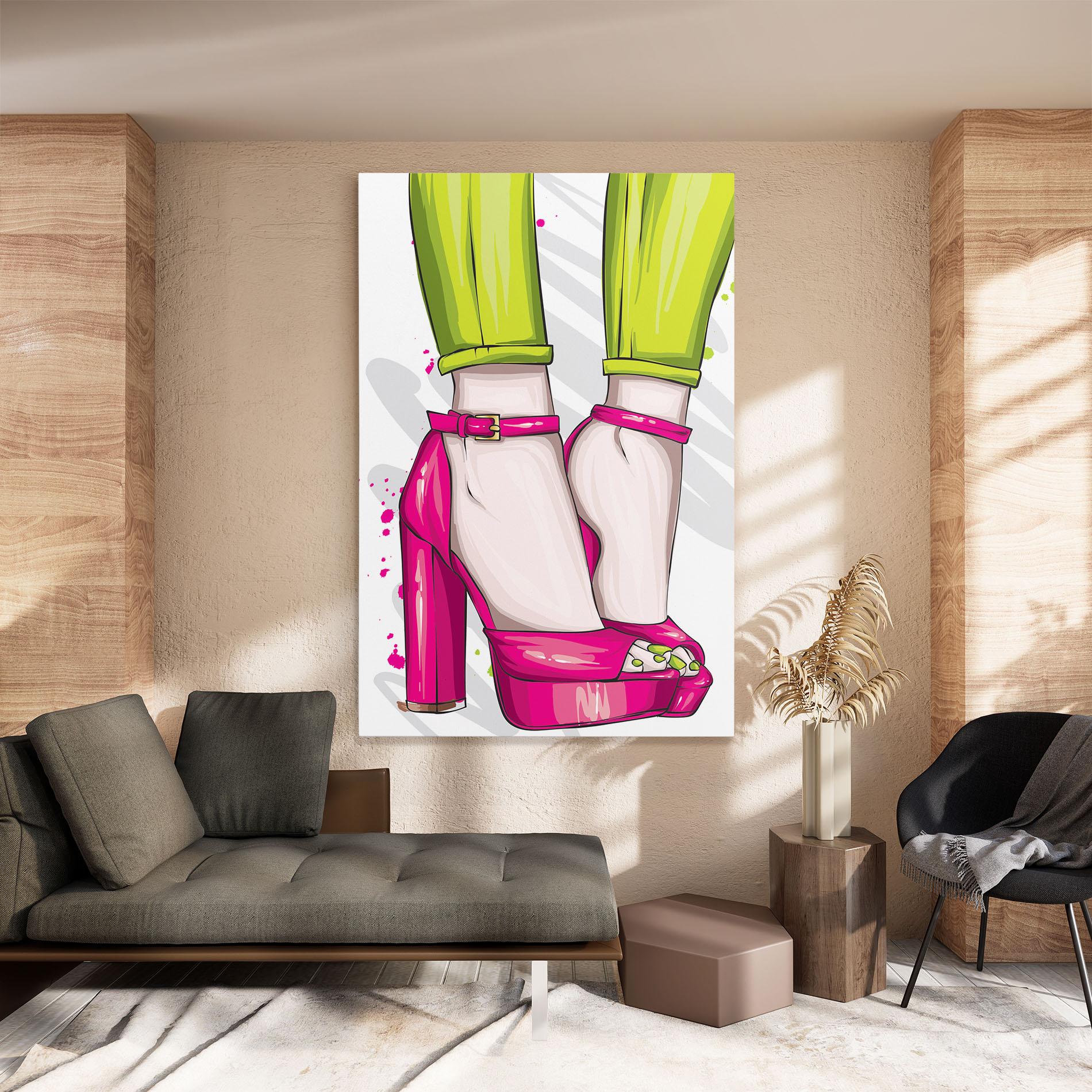 Obraz na Płótnie Green Nails mockup 8