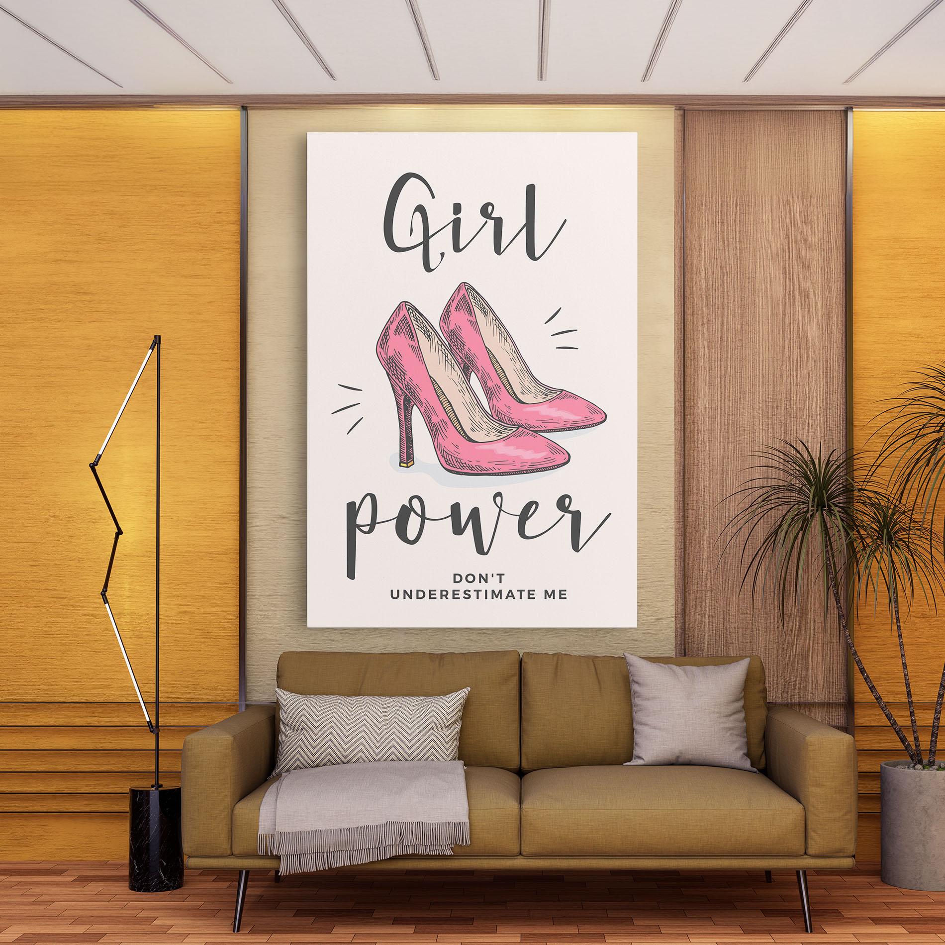 Obraz na Płótnie Girl Power mockup 9