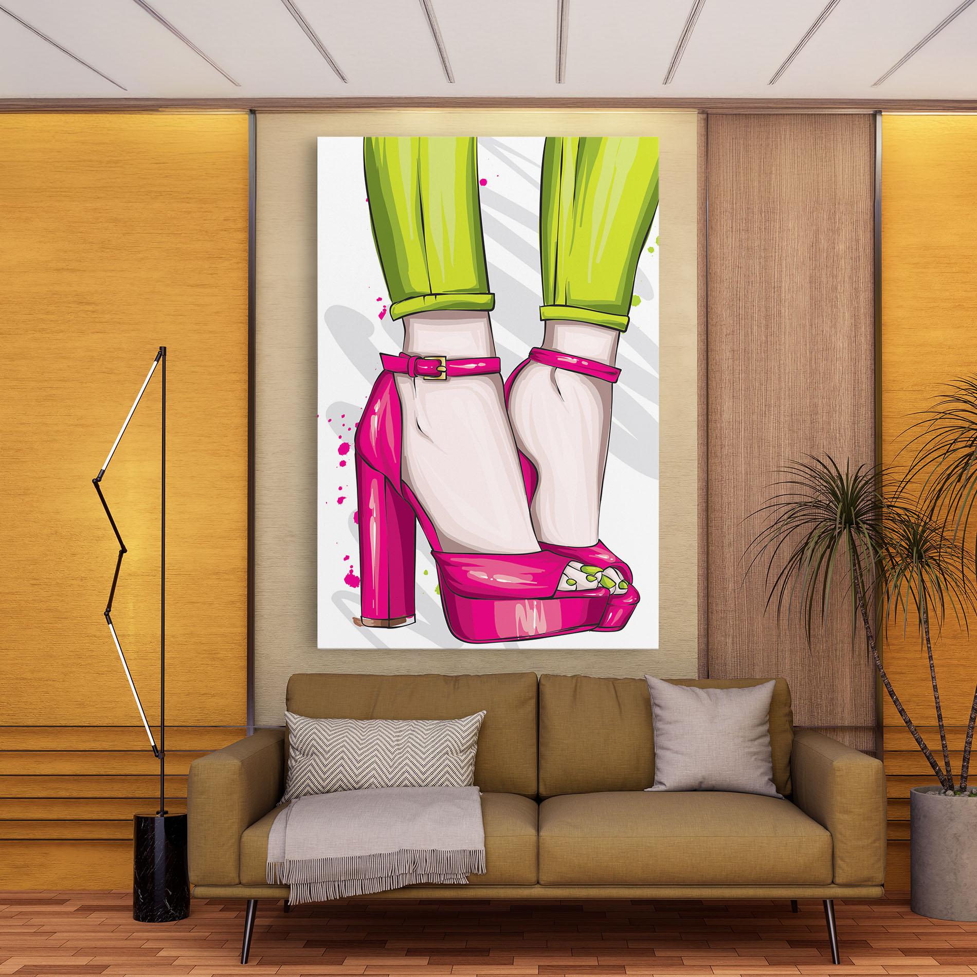 Obraz na Płótnie Green Nails mockup 9