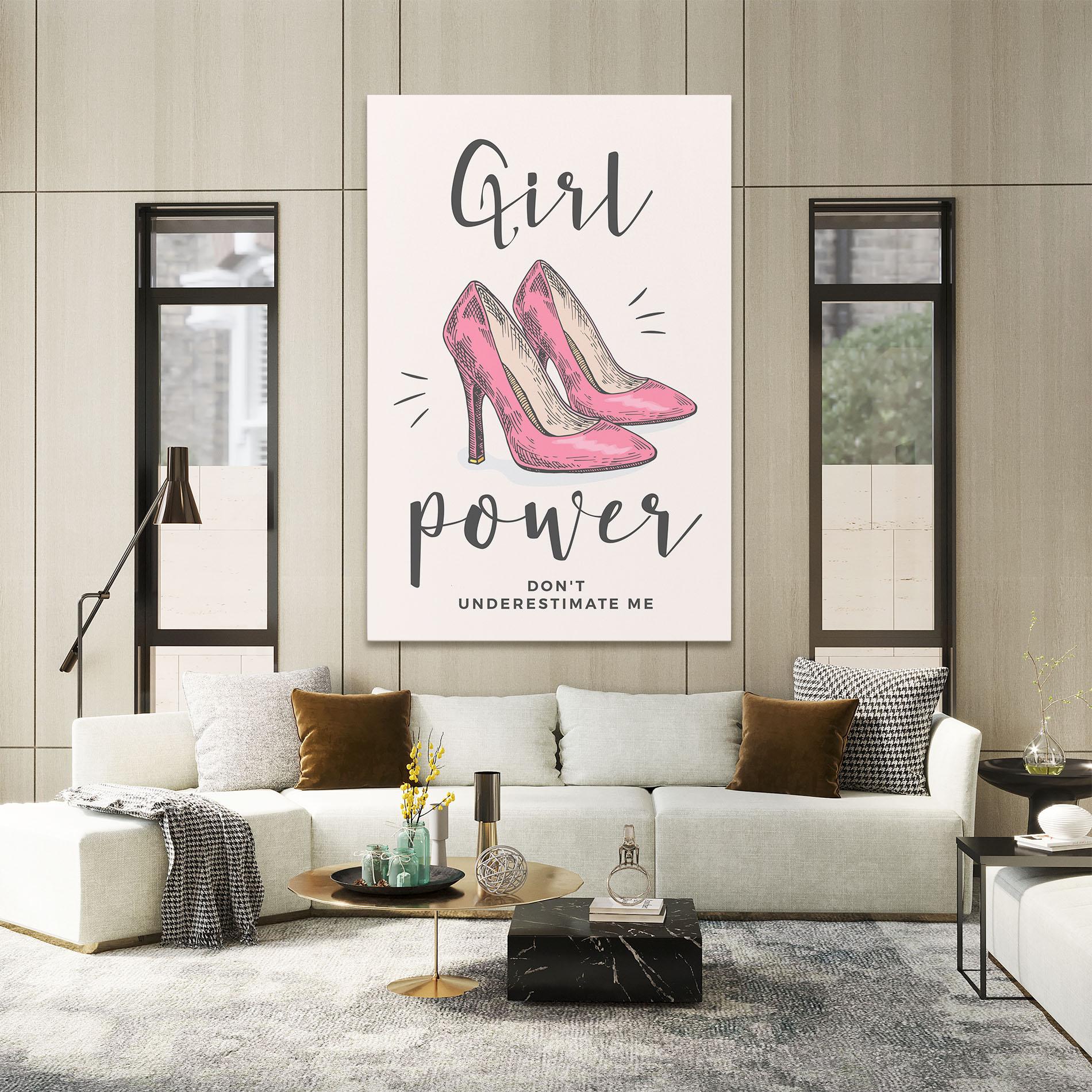 Obraz na Płótnie Girl Power mockup 2