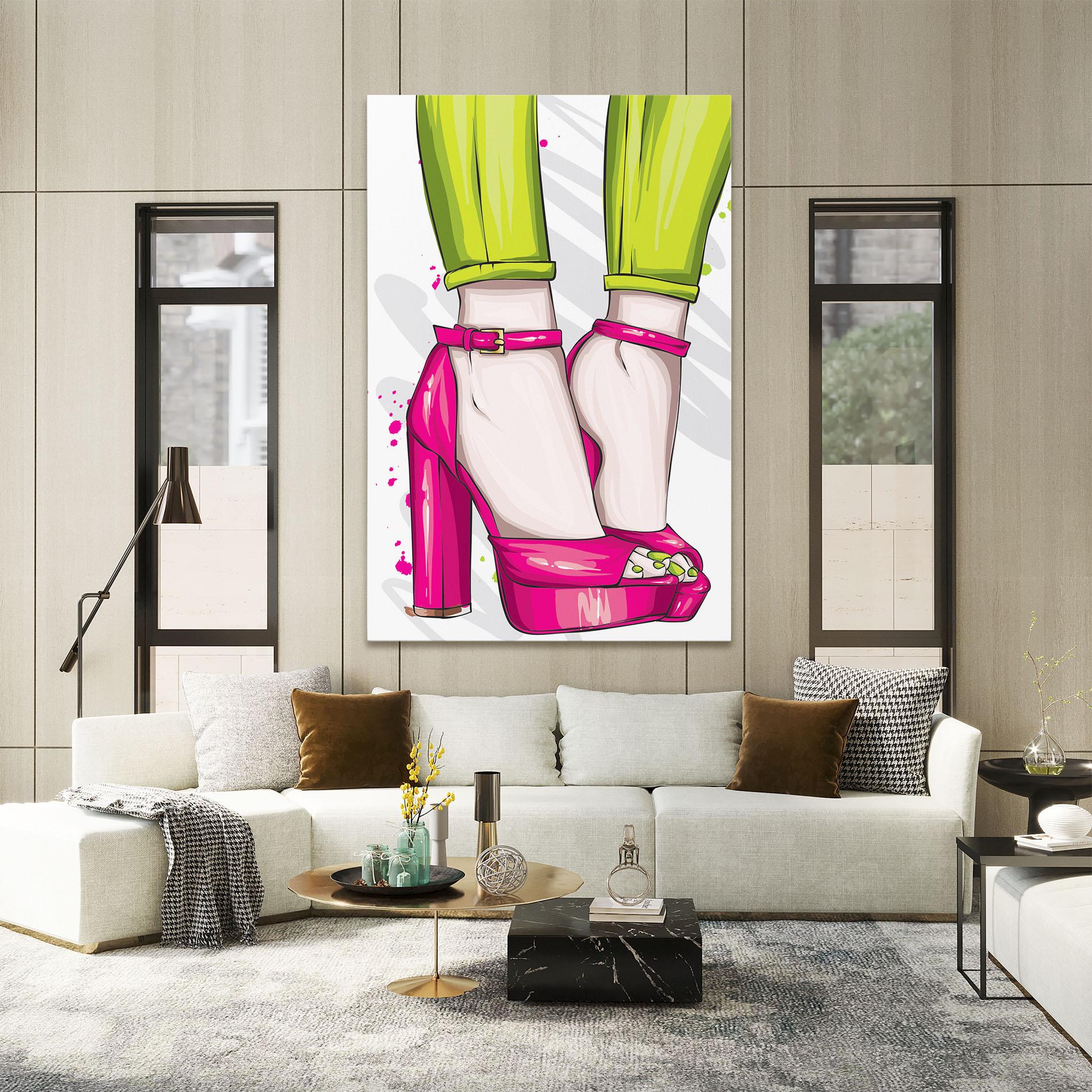 Obraz na Płótnie Green Nails mockup 2