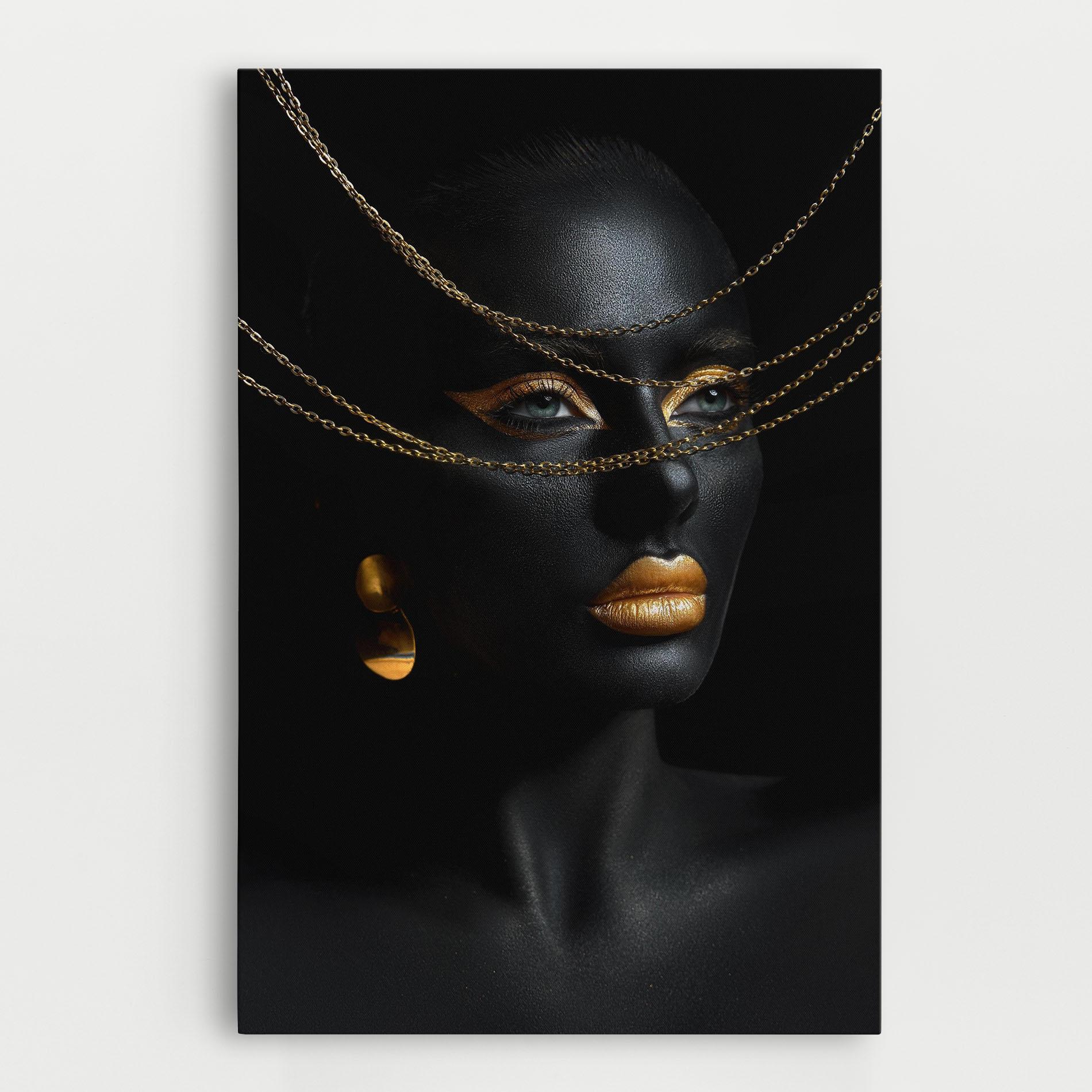 Obraz na Płótnie Gold Chain Woman mockup 0