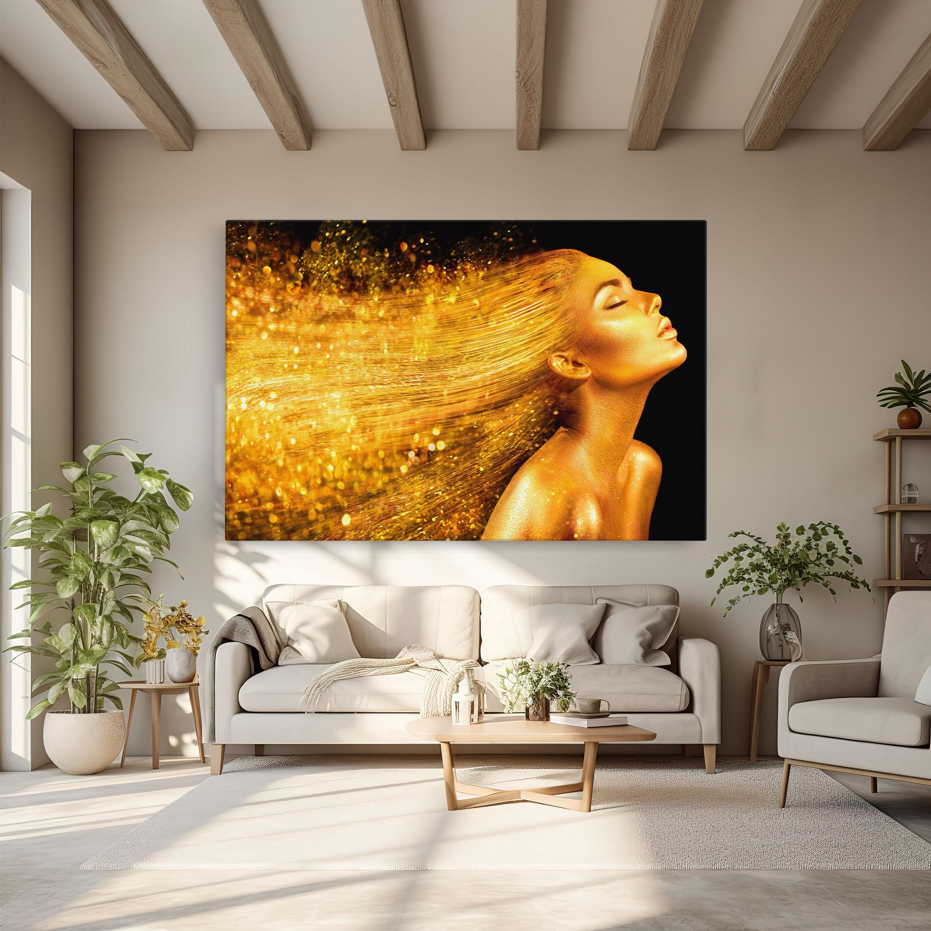 Obraz na Płótnie Golden Girl mockup 6