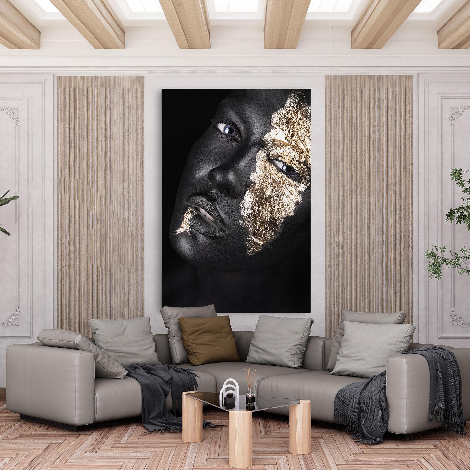 Obraz na Płótnie Grey Gold Makeup mockup 6