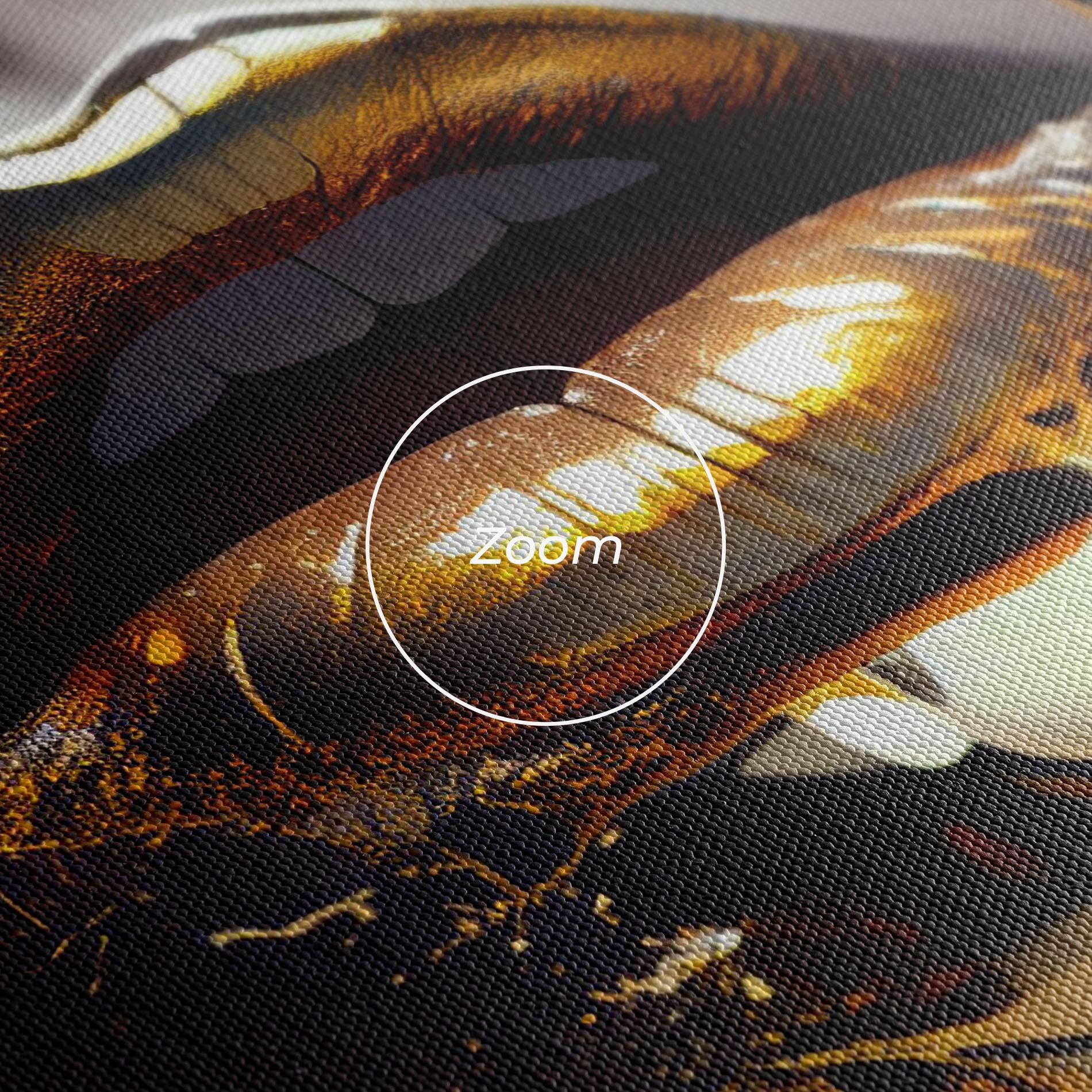 Obraz na Płótnie Glamorous Gold Lips mockup 3