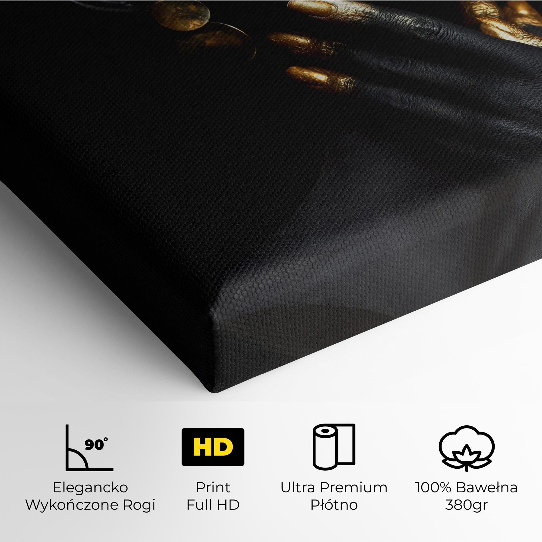 Obraz na Płótnie Eyelids Gold Makeup mockup 4