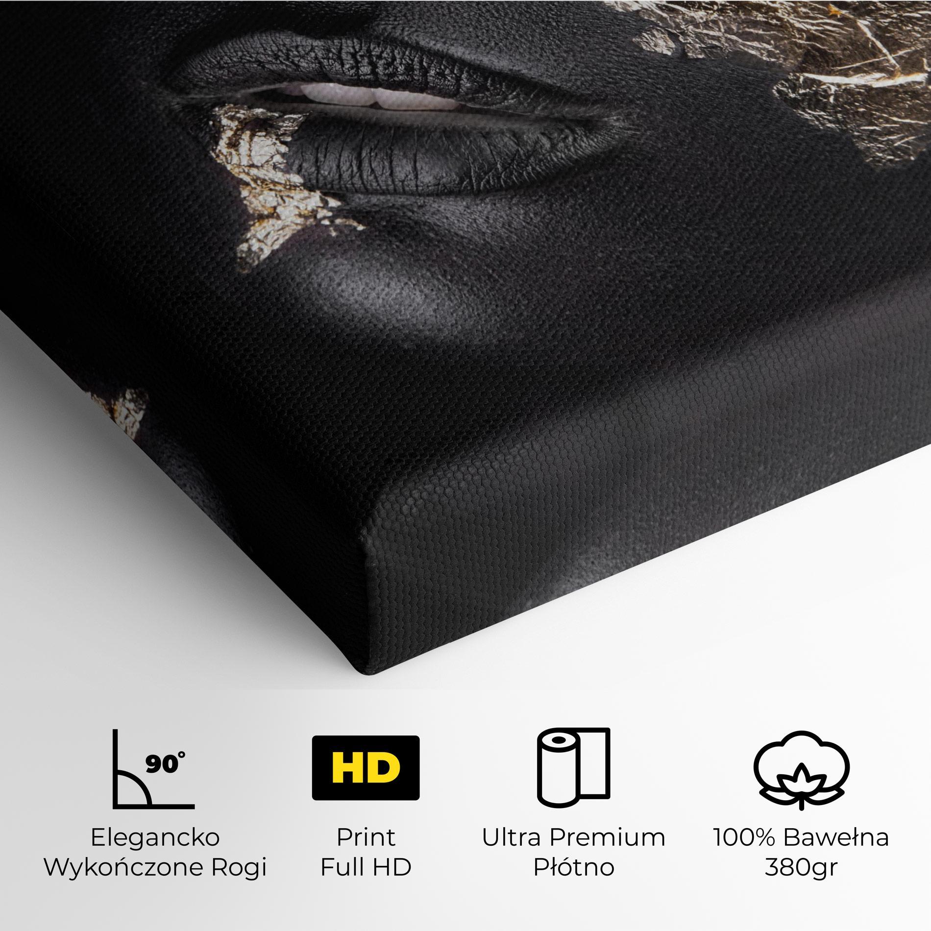 Obraz na Płótnie Grey Gold Makeup mockup 4