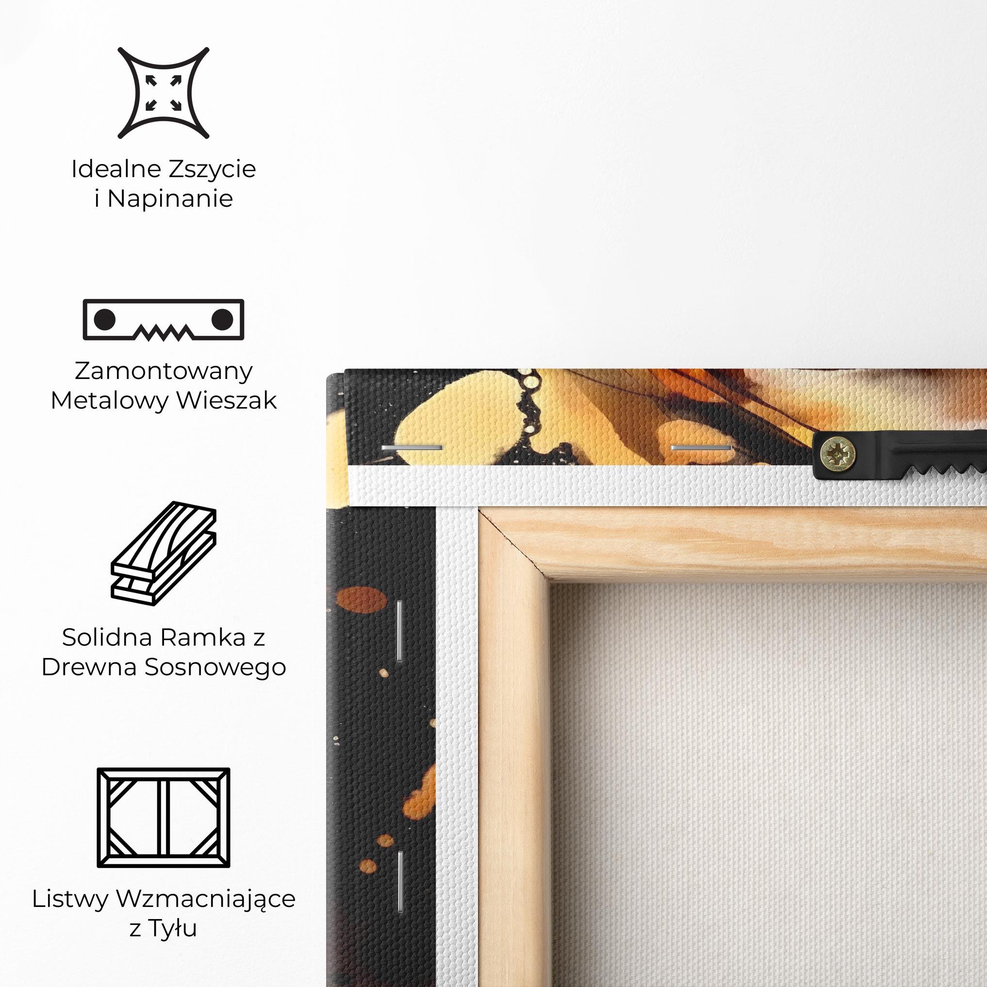 Obraz na Płótnie Abstract Gold Woman mockup 5