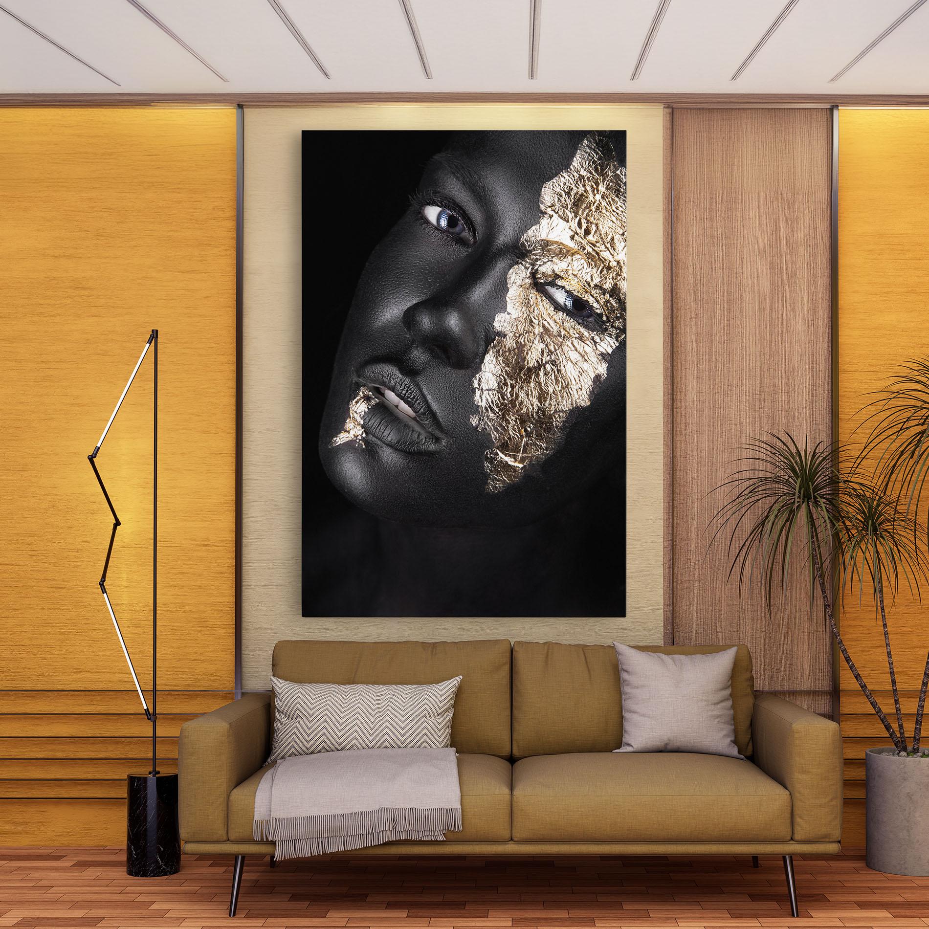 Obraz na Płótnie Grey Gold Makeup mockup 9