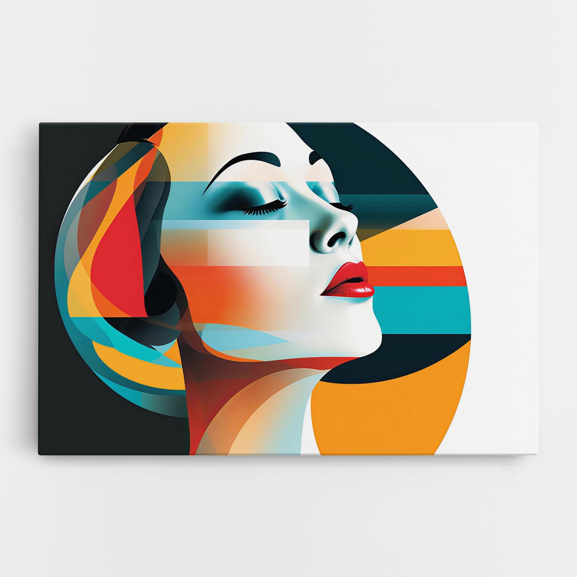 Obraz na Płótnie Blue Abstract Makeup mockup 0