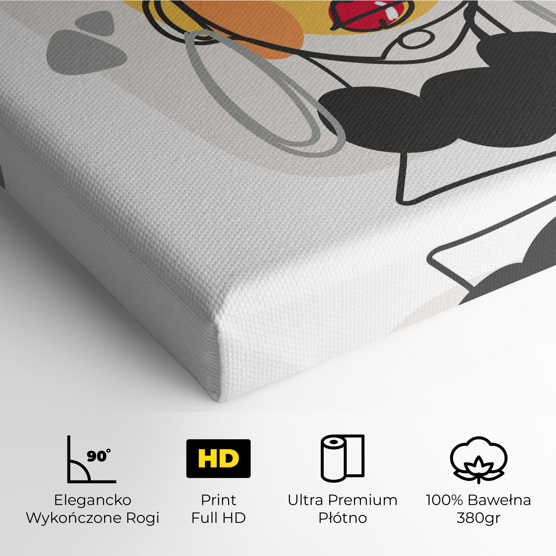 Obraz na Płótnie Abstract Blonde Face mockup 4