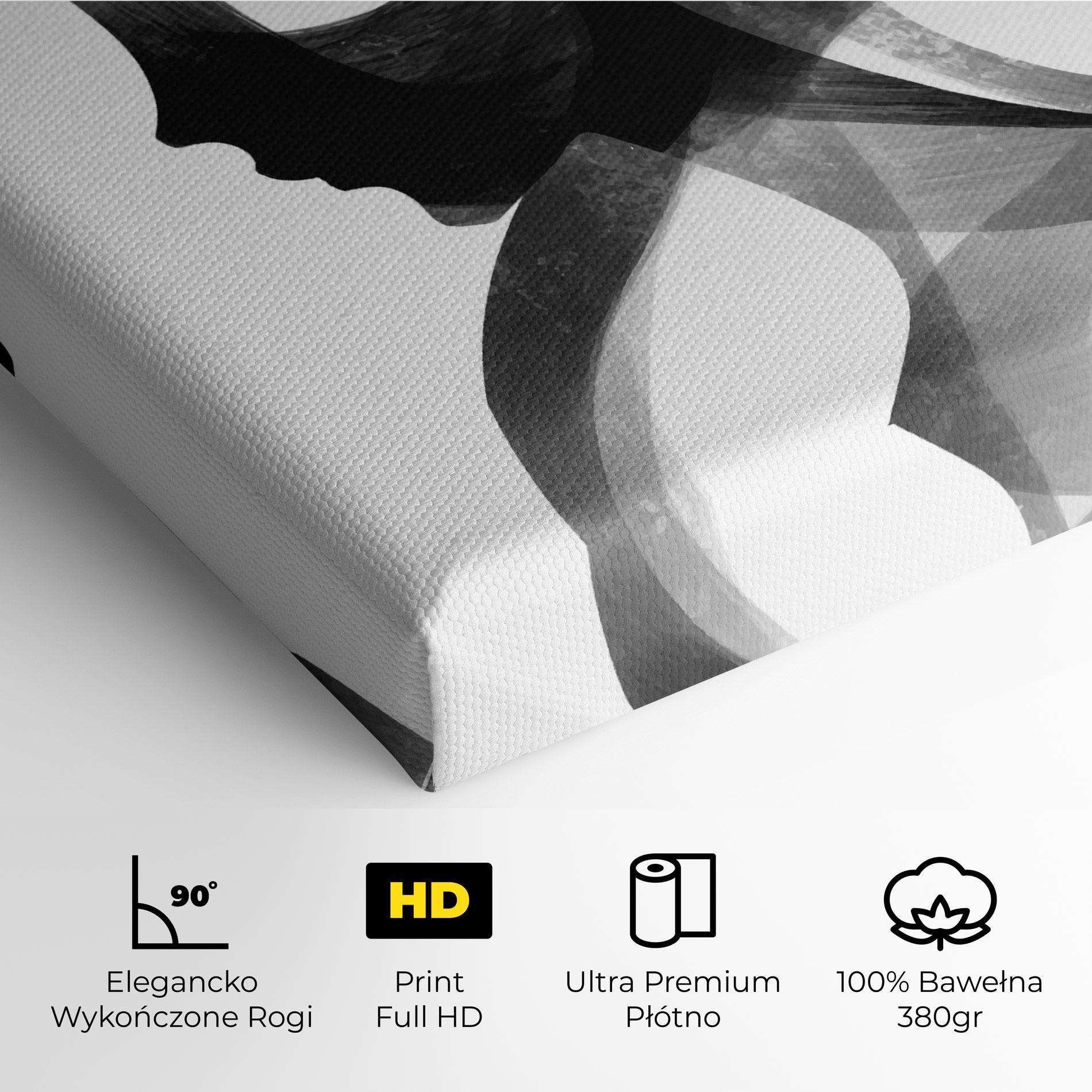 Obraz na Płótnie Abstract Grey Couple mockup 4