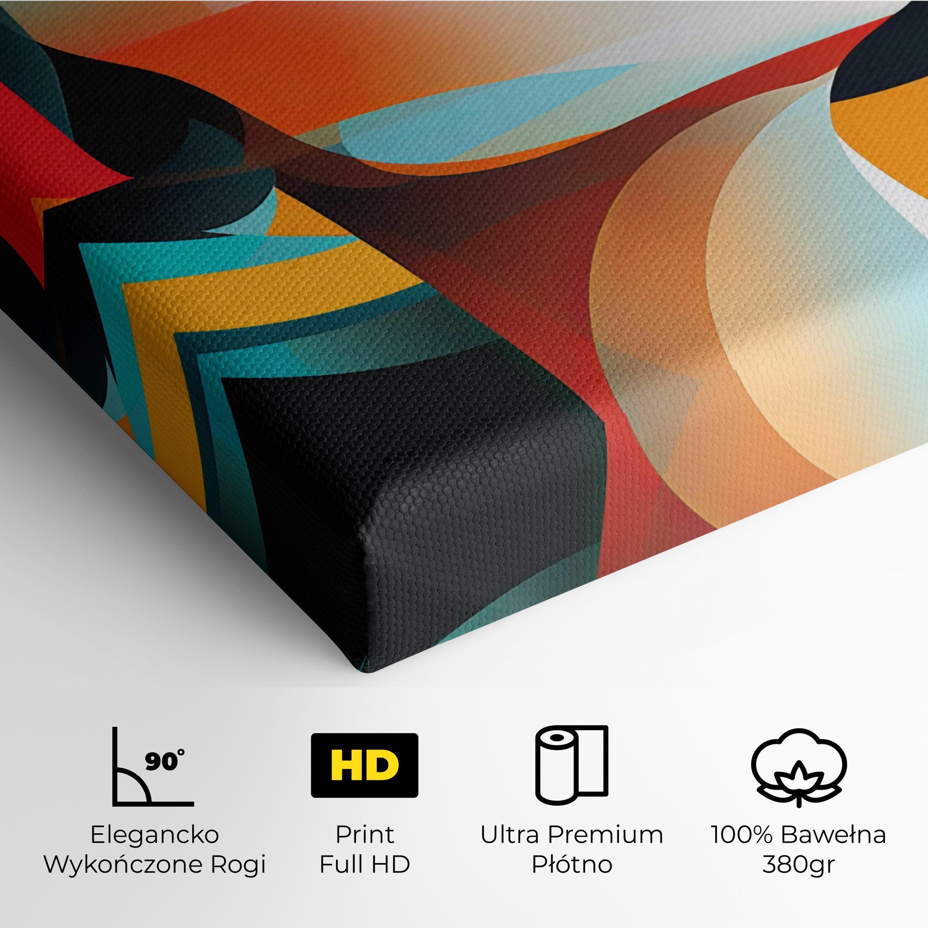 Obraz na Płótnie Blue Abstract Makeup mockup 4