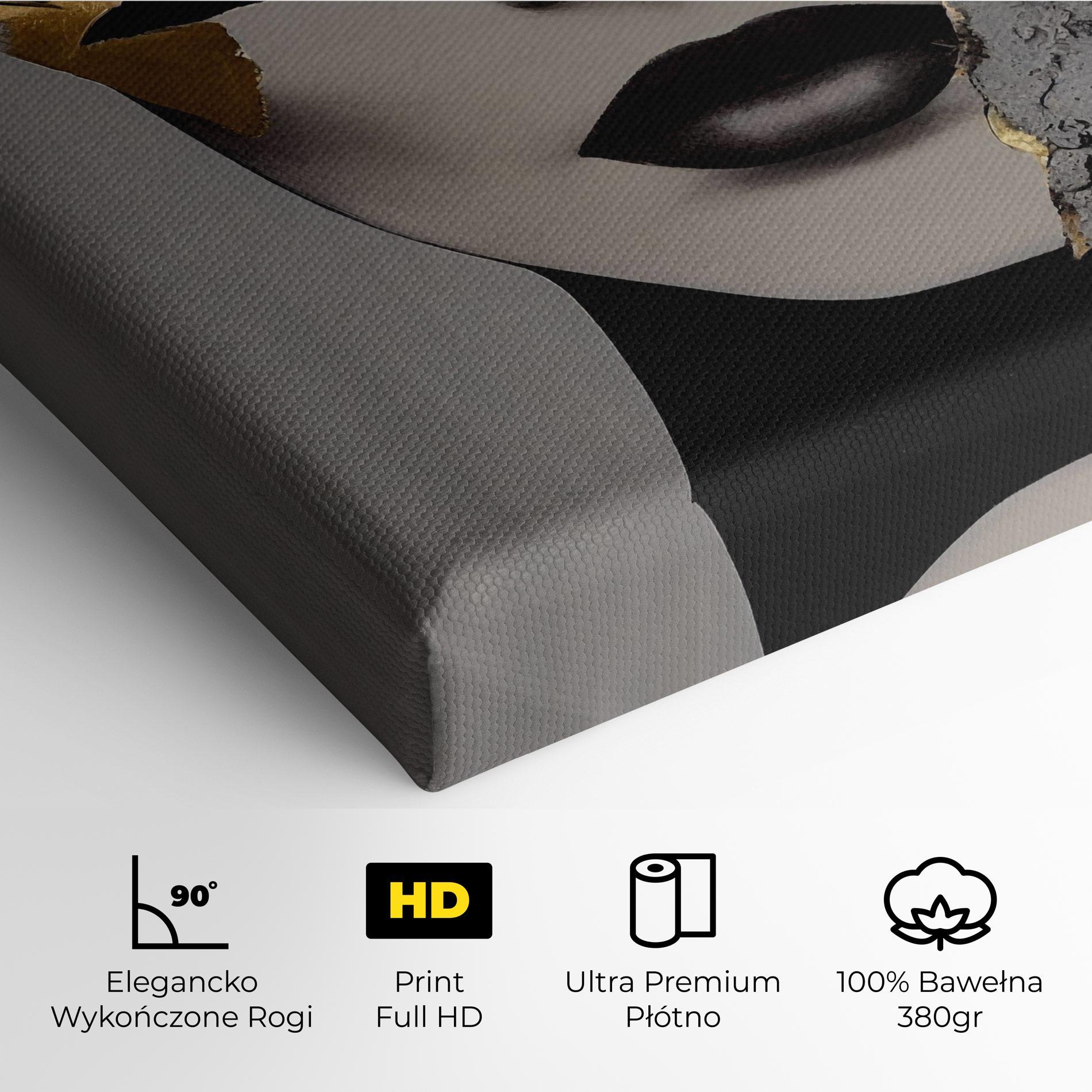 Obraz na Płótnie Modern Golden Paint mockup 4