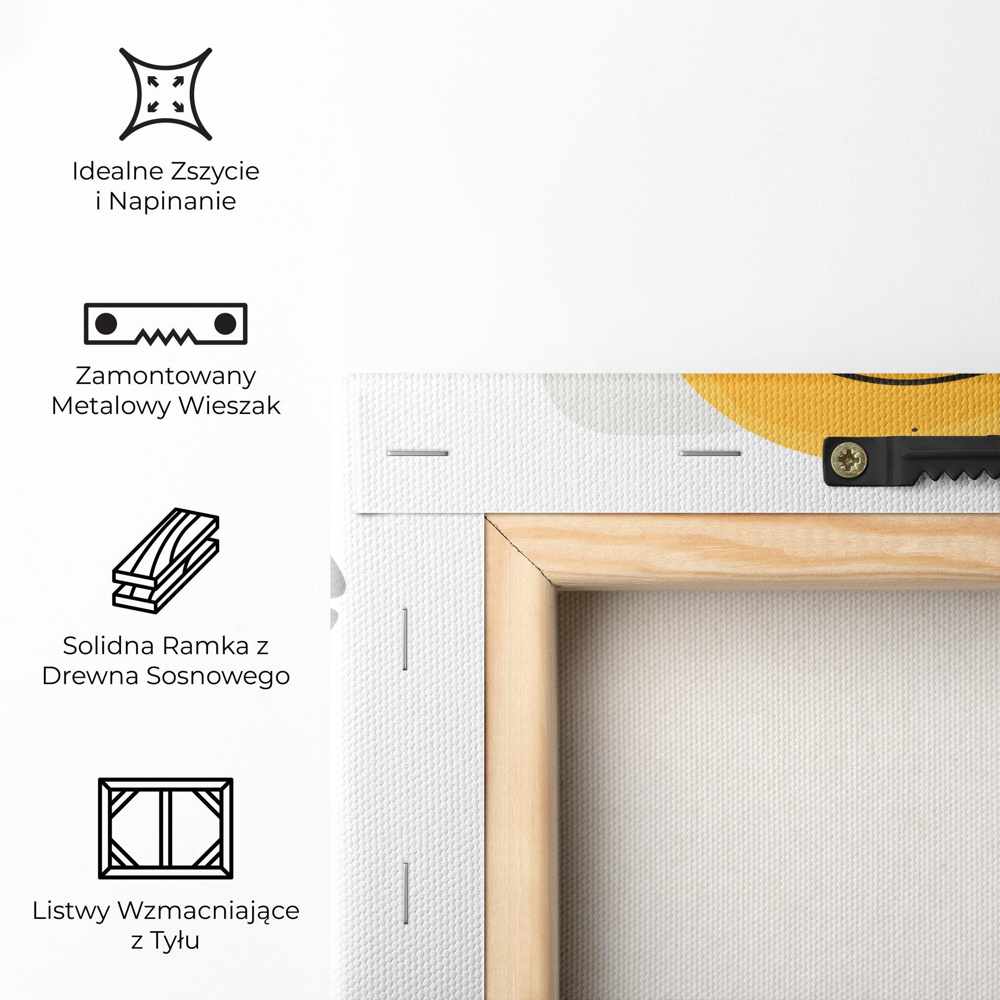 Obraz na Płótnie Abstract Blonde Face mockup 5