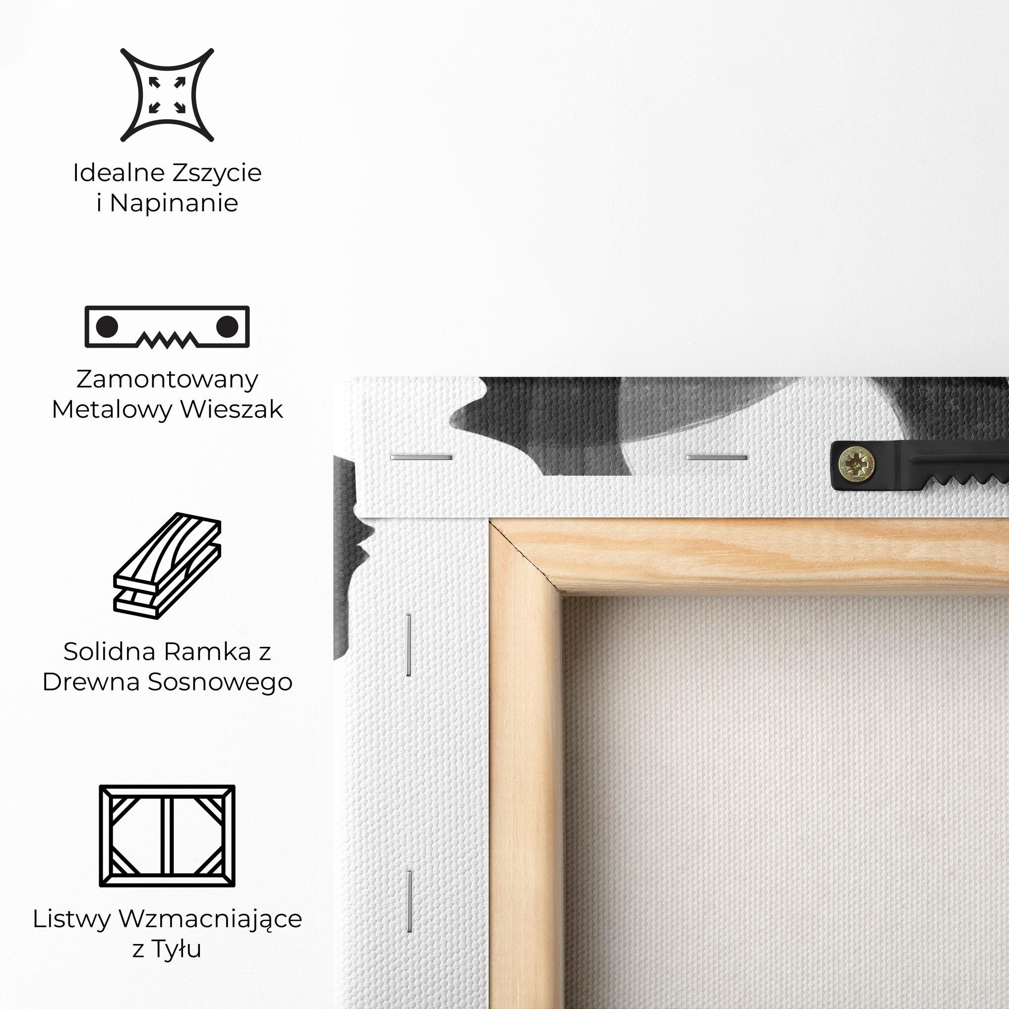 Obraz na Płótnie Abstract Grey Couple mockup 5