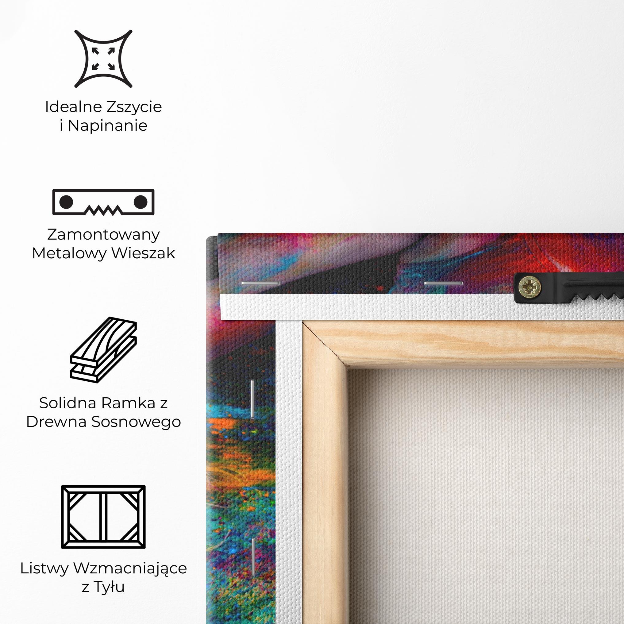 Obraz na Płótnie Powder Holi Woman mockup 5