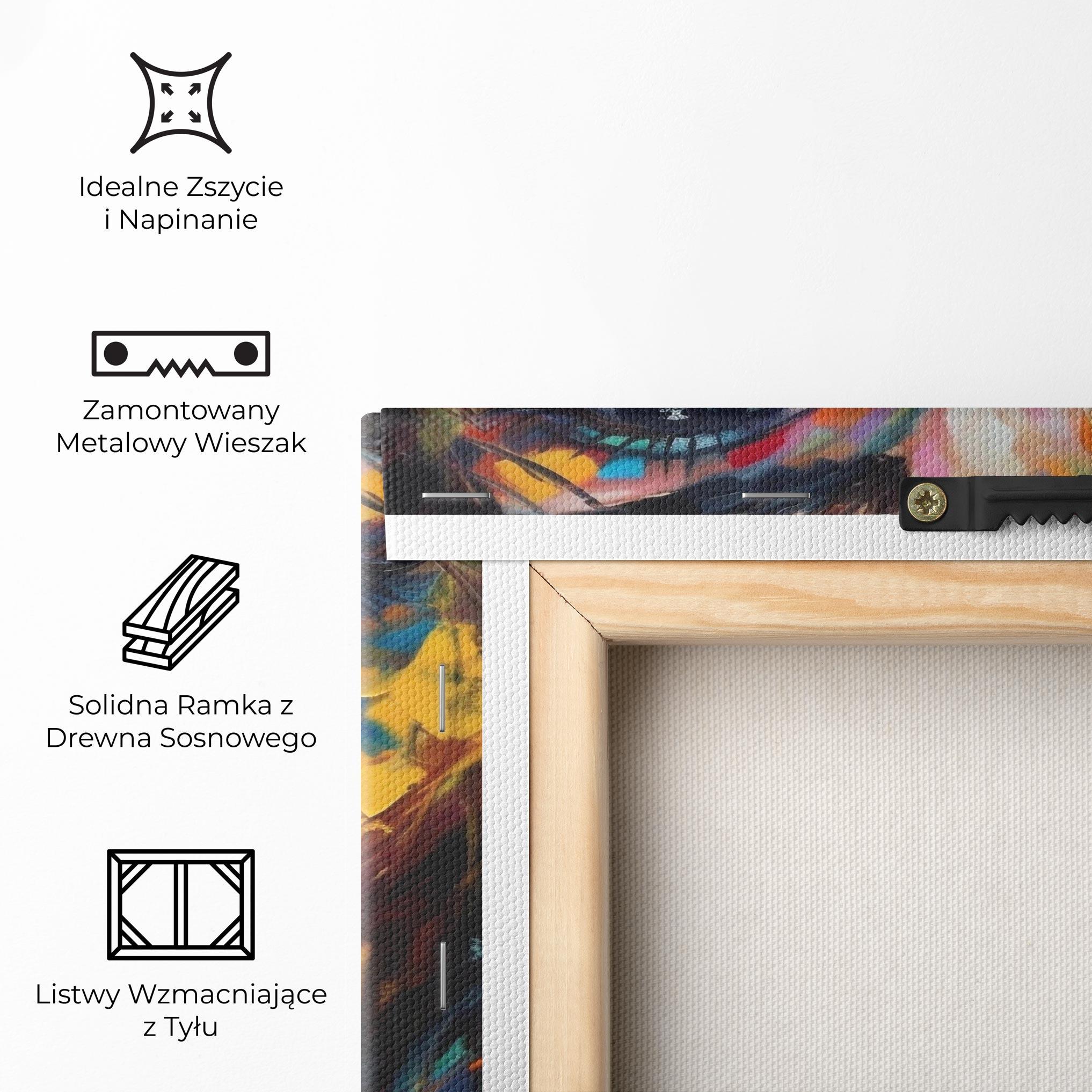 Obraz na Płótnie Vibrant Color Woman Paint mockup 5