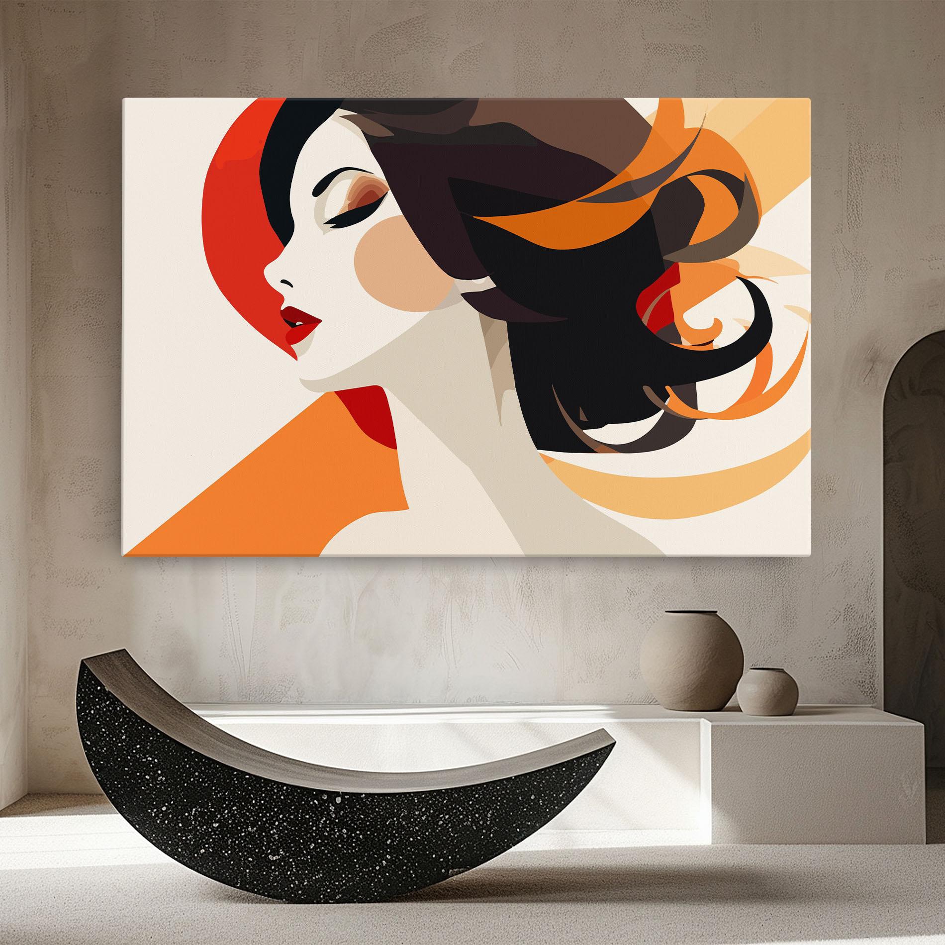 Obraz na Płótnie Abstract Autumn Woman mockup 8