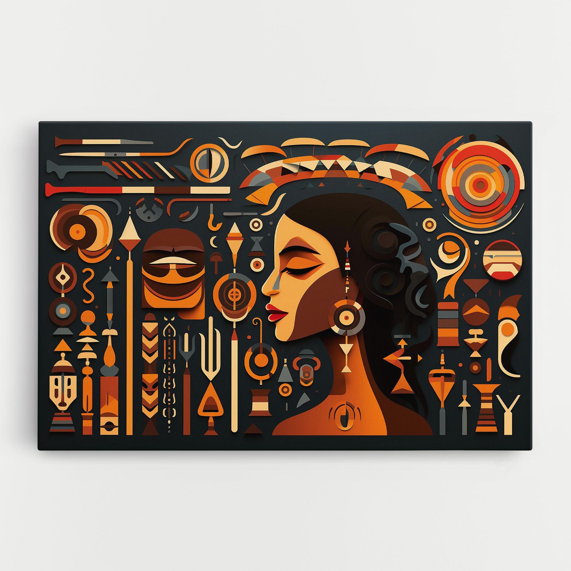 Obraz na Płótnie Old Cultural Elements mockup 0