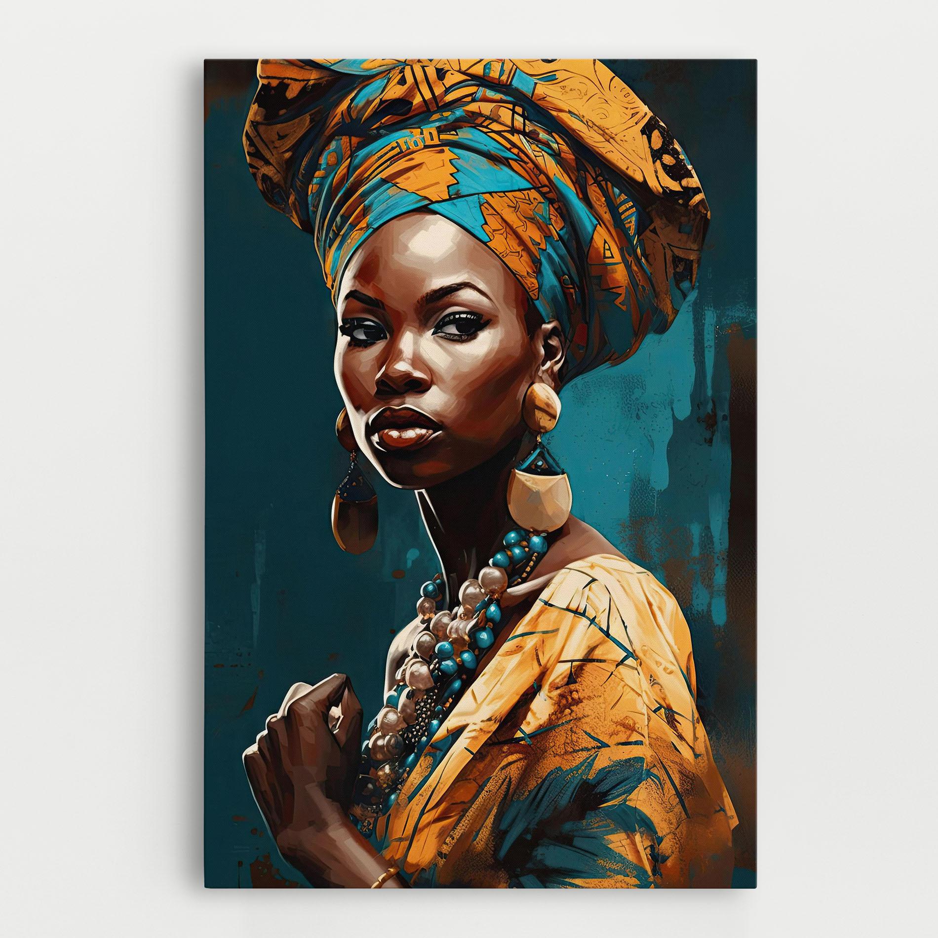 Obraz na Płótnie Azure Chic Woman mockup 0