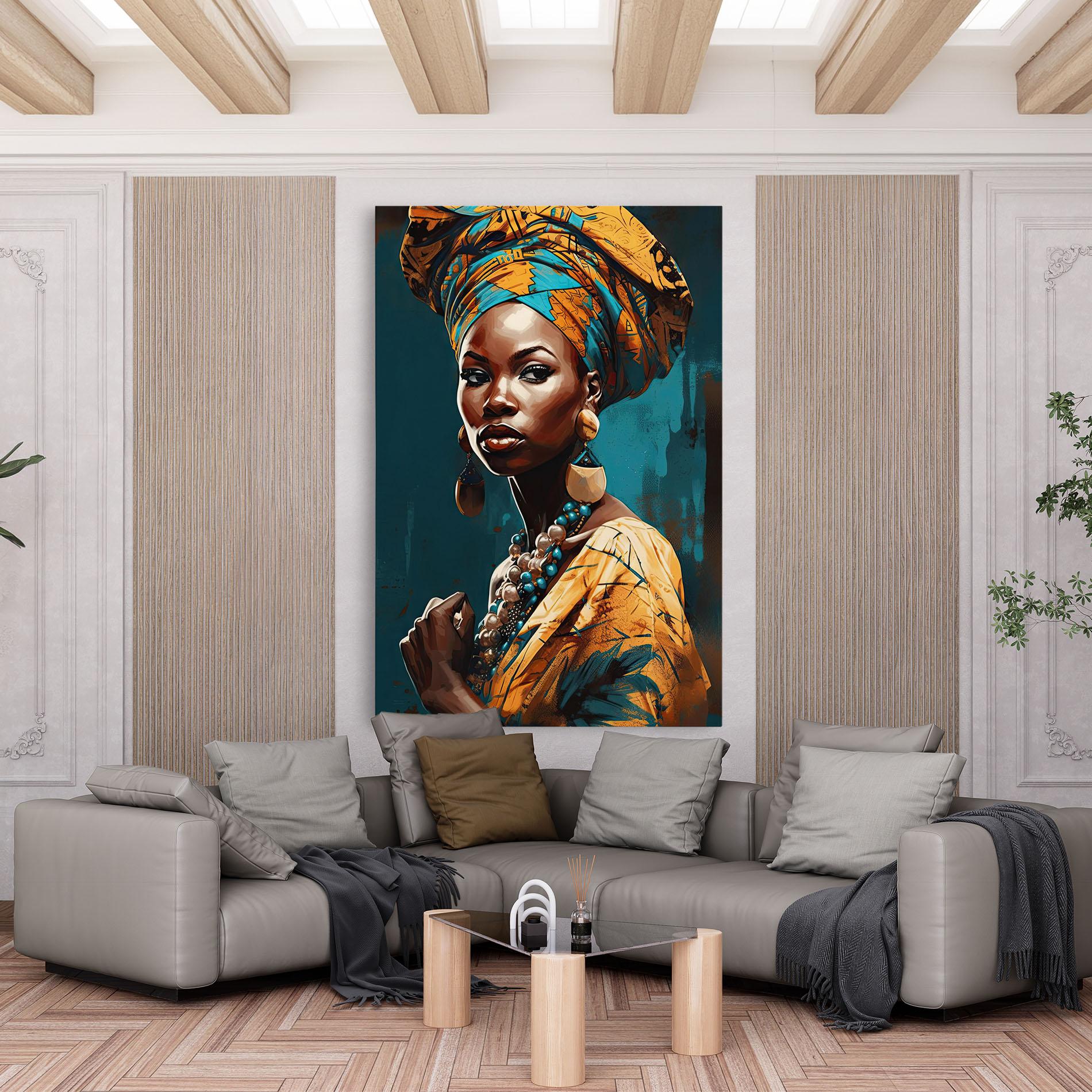 Obraz na Płótnie Azure Chic Woman mockup 6