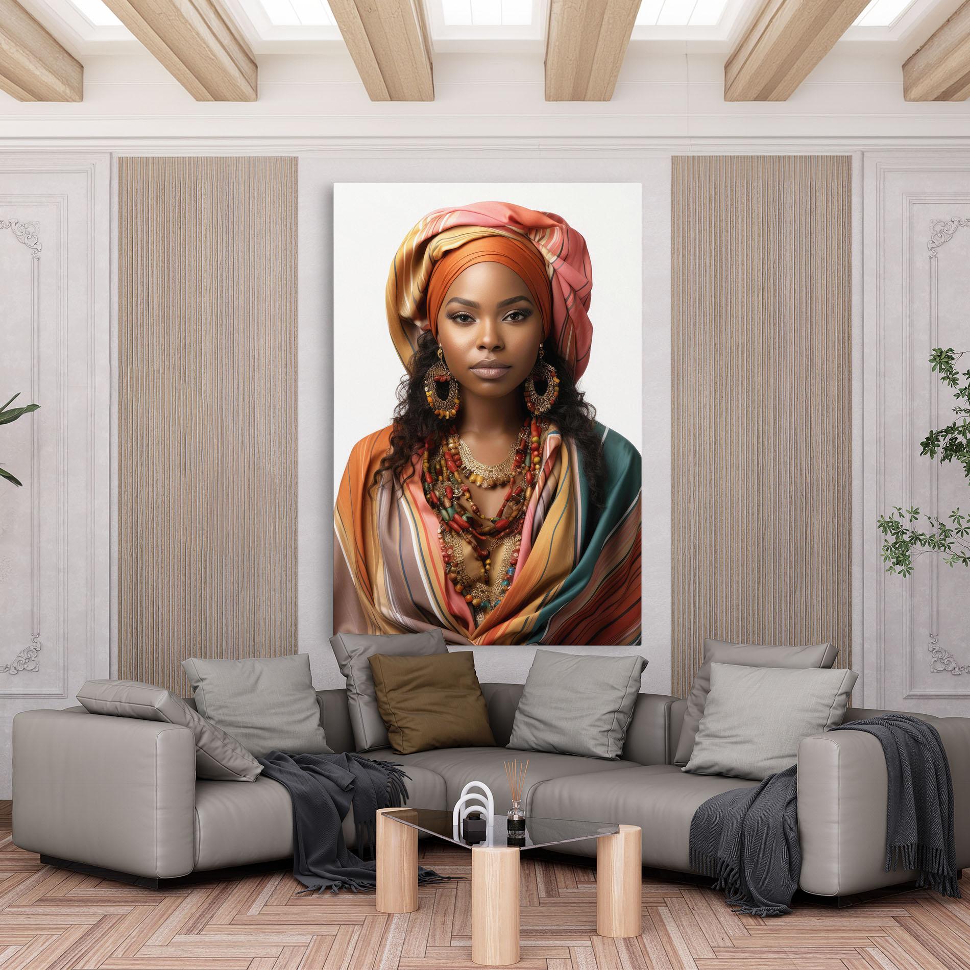 Obraz na Płótnie East African Woman mockup 6
