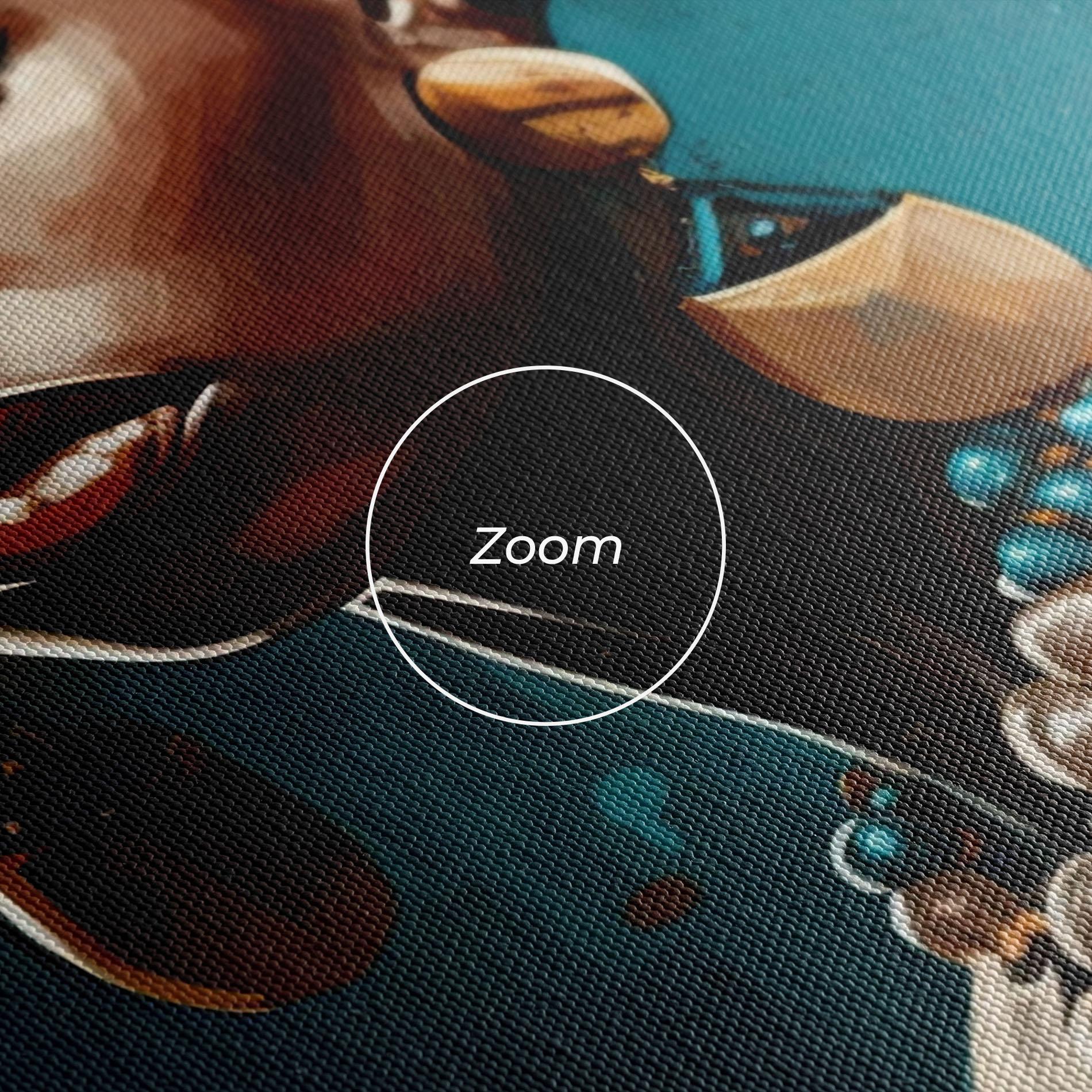 Obraz na Płótnie Azure Chic Woman mockup 3