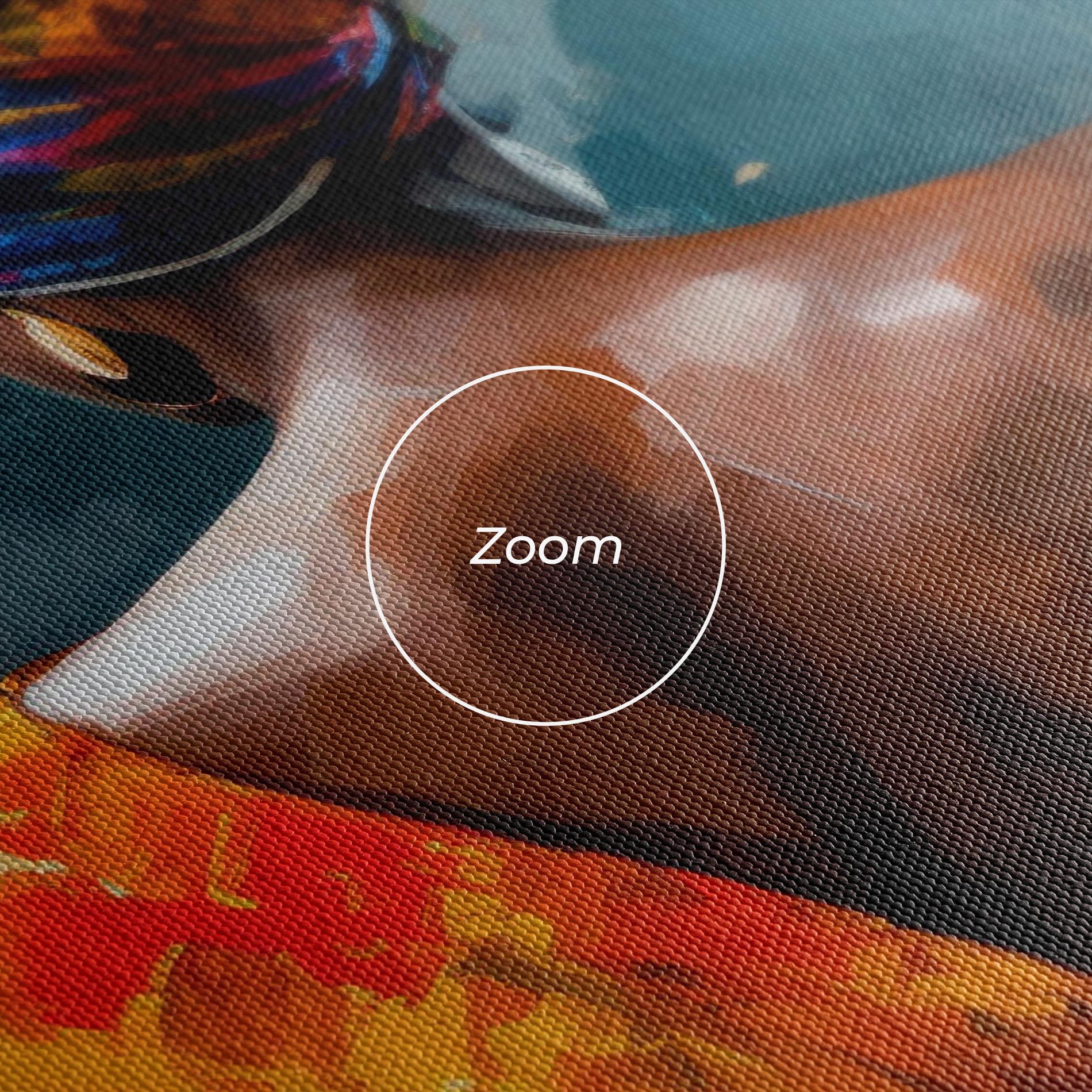 Obraz na Płótnie Colorful Turban Woman mockup 3