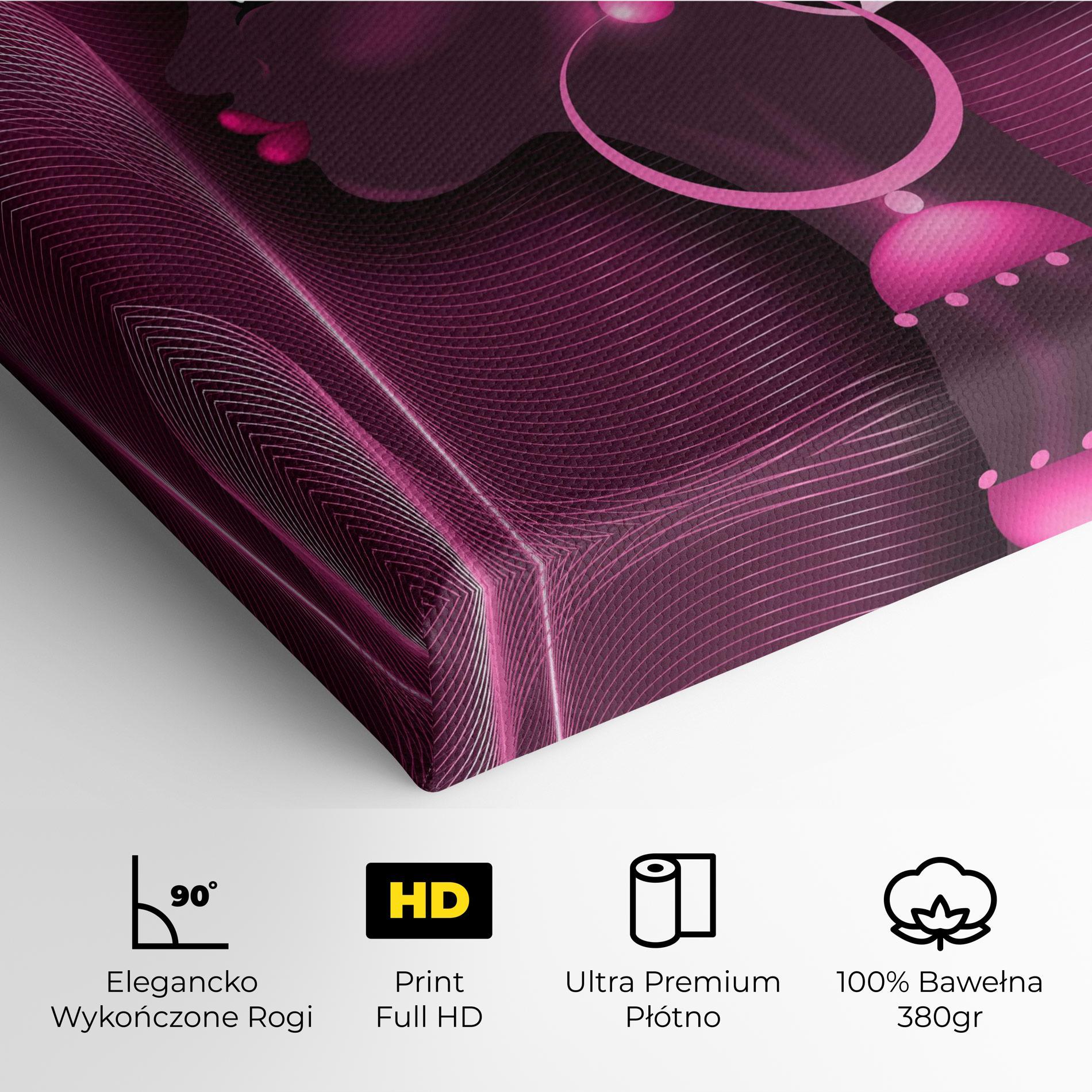 Obraz na Płótnie African Pink Woman mockup 4