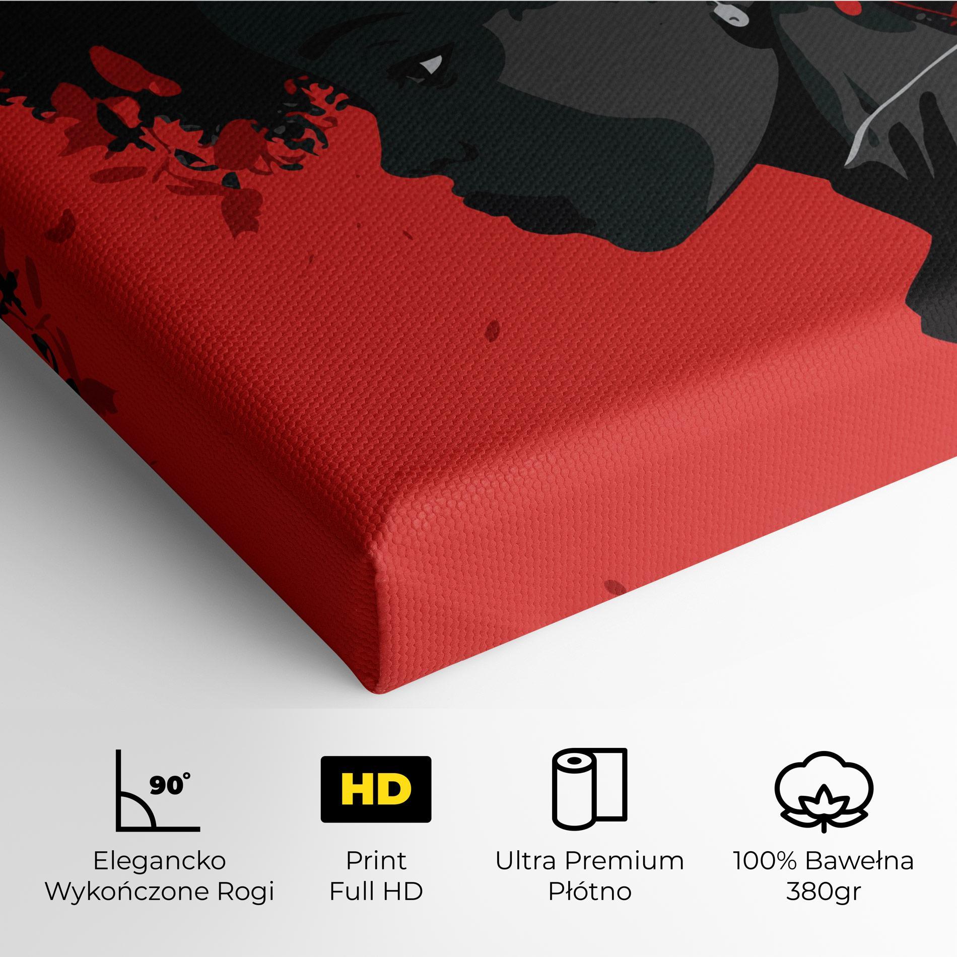 Obraz na Płótnie African Red Flower mockup 4