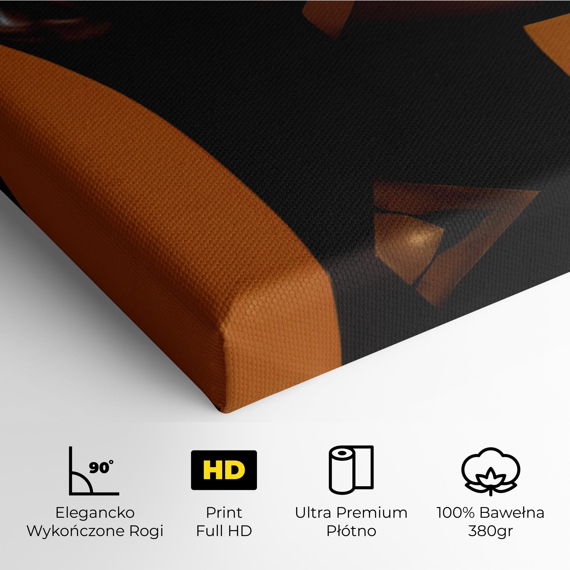 Obraz na Płótnie African Woman On Orange mockup 4