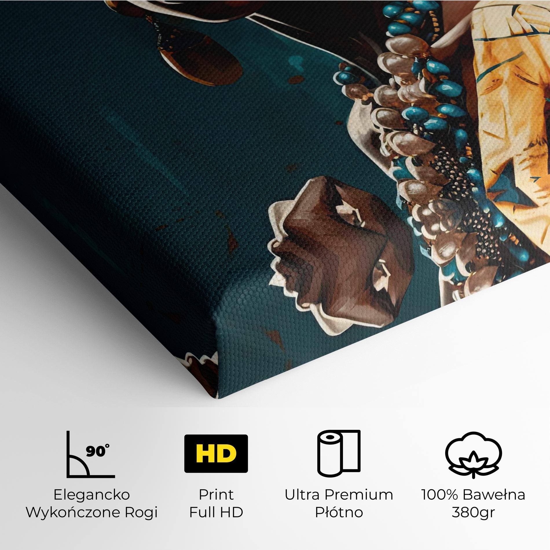 Obraz na Płótnie Azure Chic Woman mockup 4