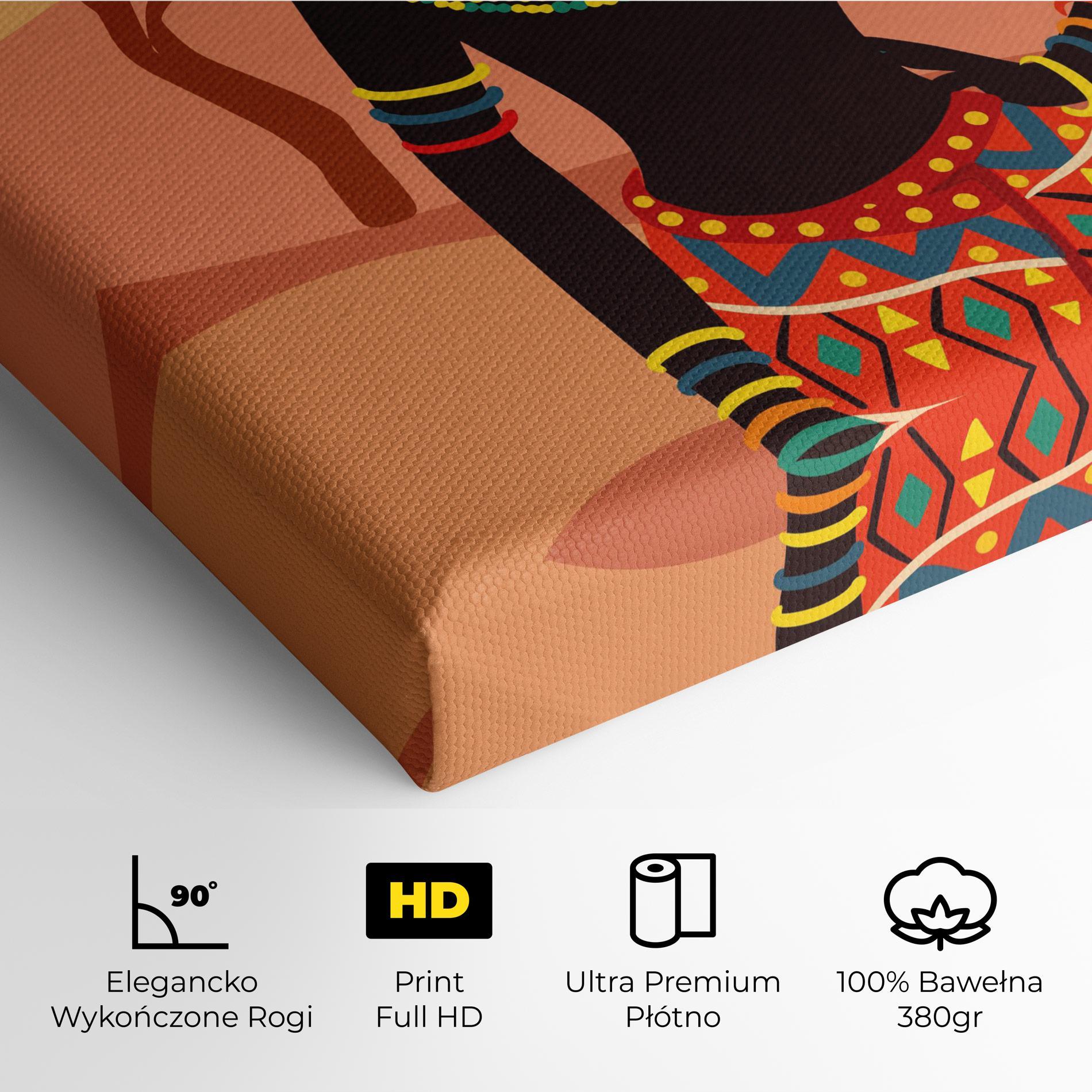 Obraz na Płótnie Ethnic African Color mockup 4