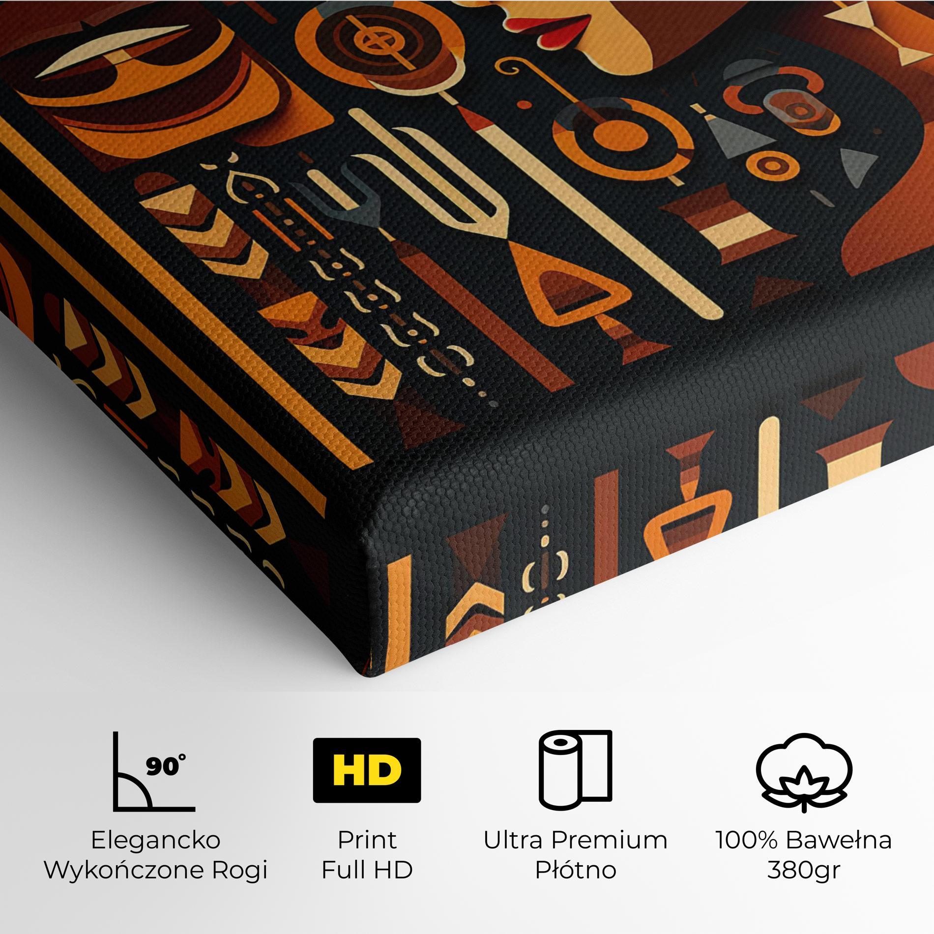 Obraz na Płótnie Old Cultural Elements mockup 4