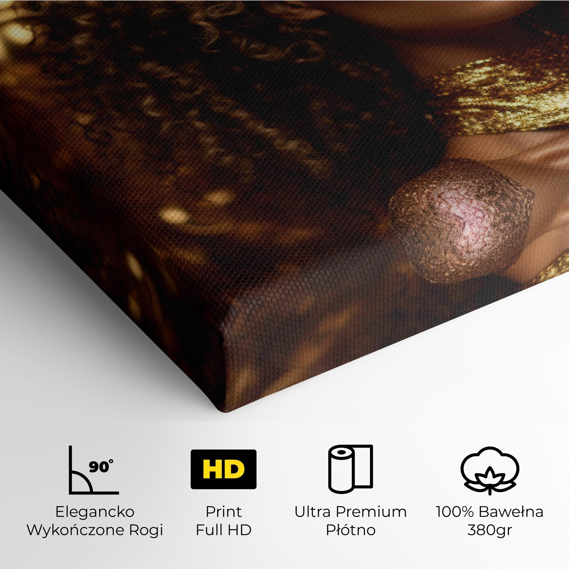 Obraz na Płótnie Radiant Bronze Goddess mockup 4