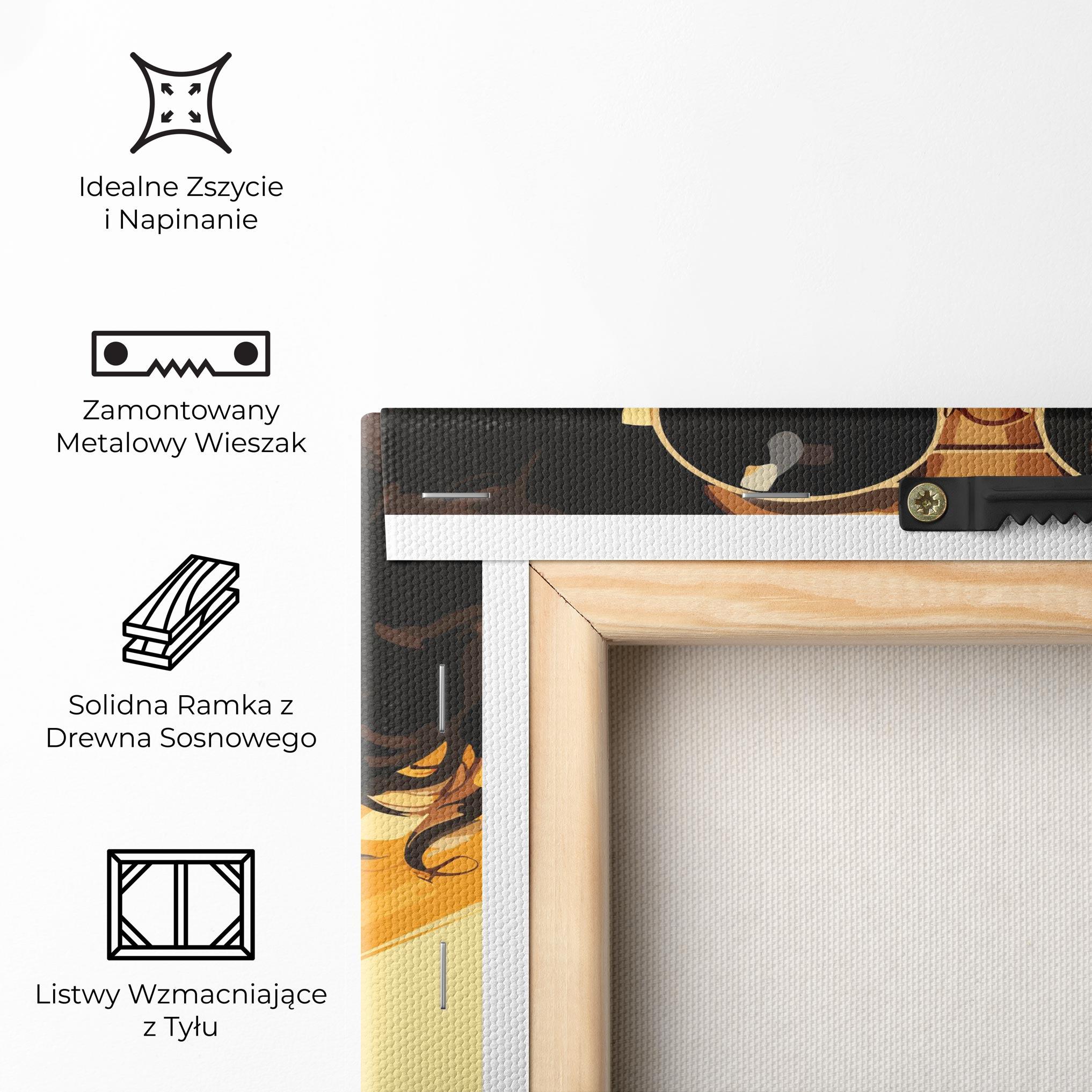 Obraz na Płótnie African Yellow Woman mockup 5