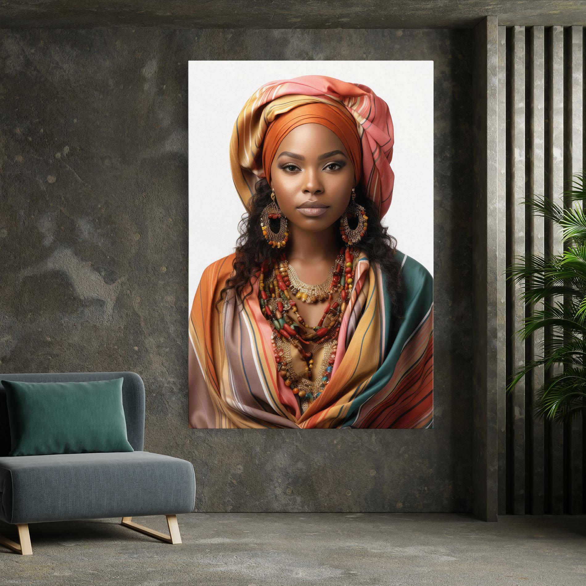 Obraz na Płótnie East African Woman mockup 7